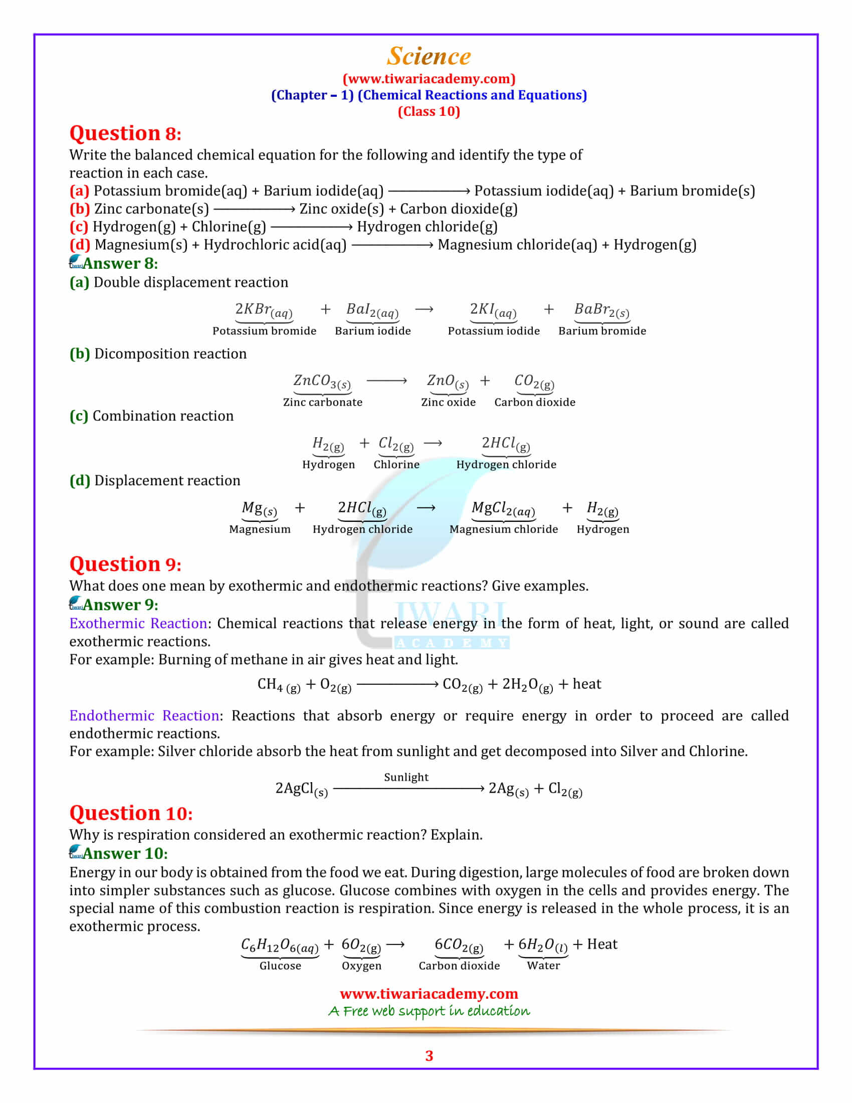 Ncert Solutions For Class Science Chapter In Pdf For