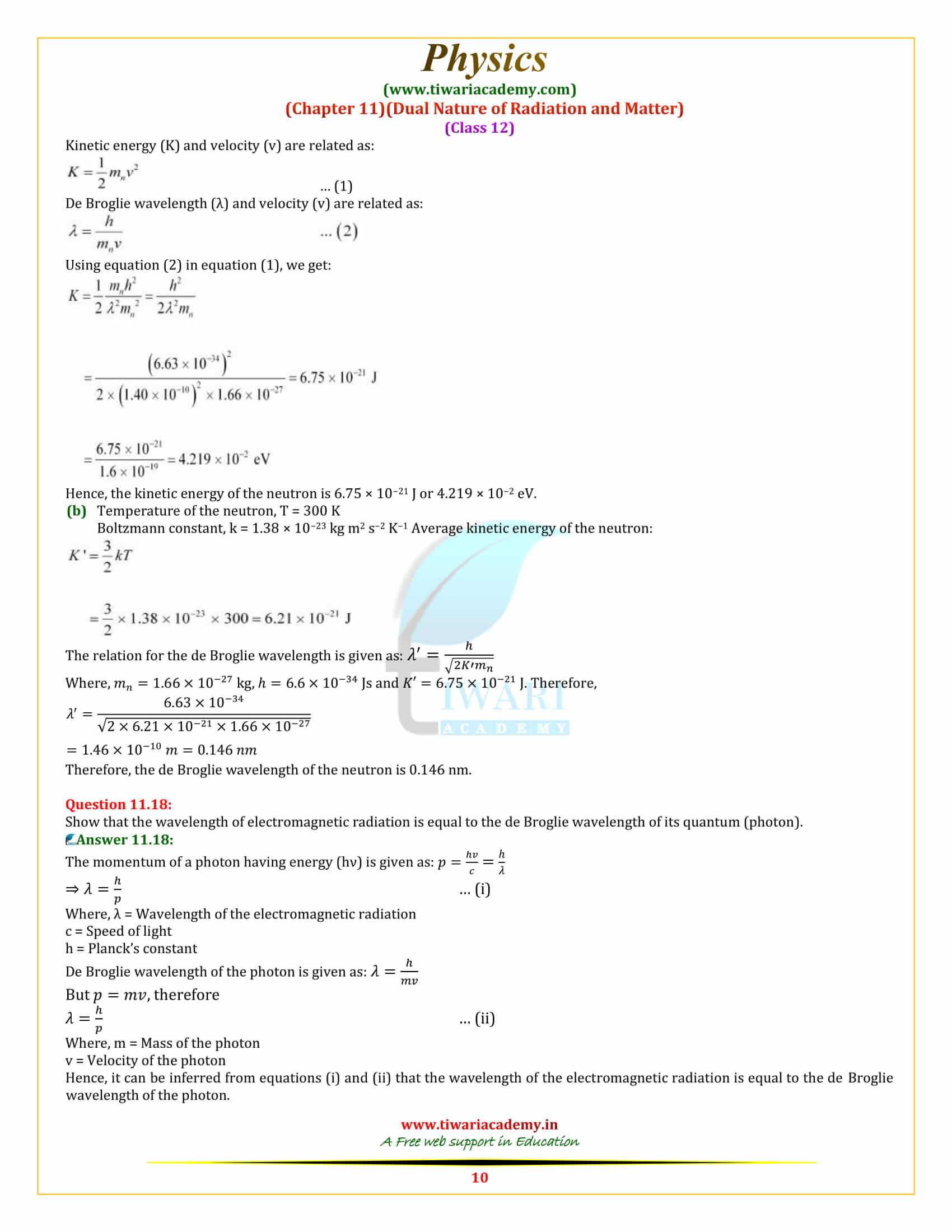 NCERT Solutions For Class 12 Physics Chapter 11 In Hindi And English.