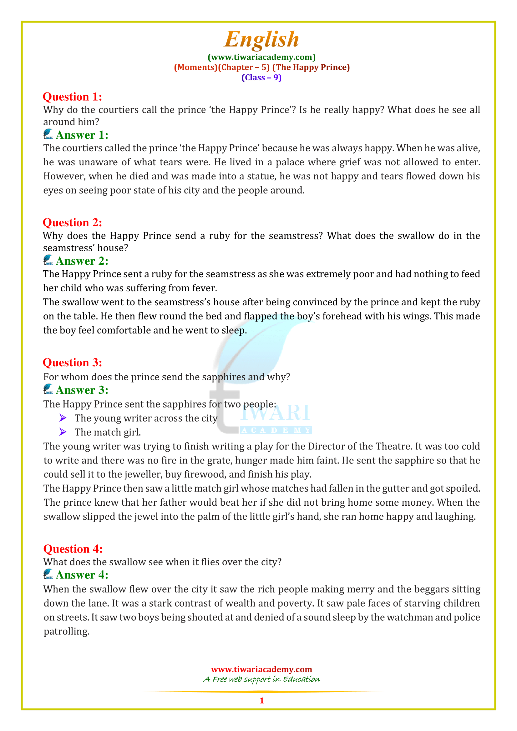 ncert-solution-for-class-9-english-moments-chapter-2-adventure-of-toto