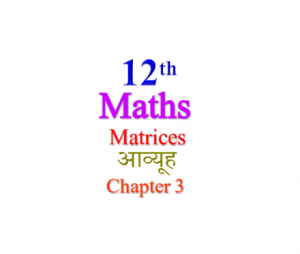 NCERT solutions for Class 12 Maths Chapter 3