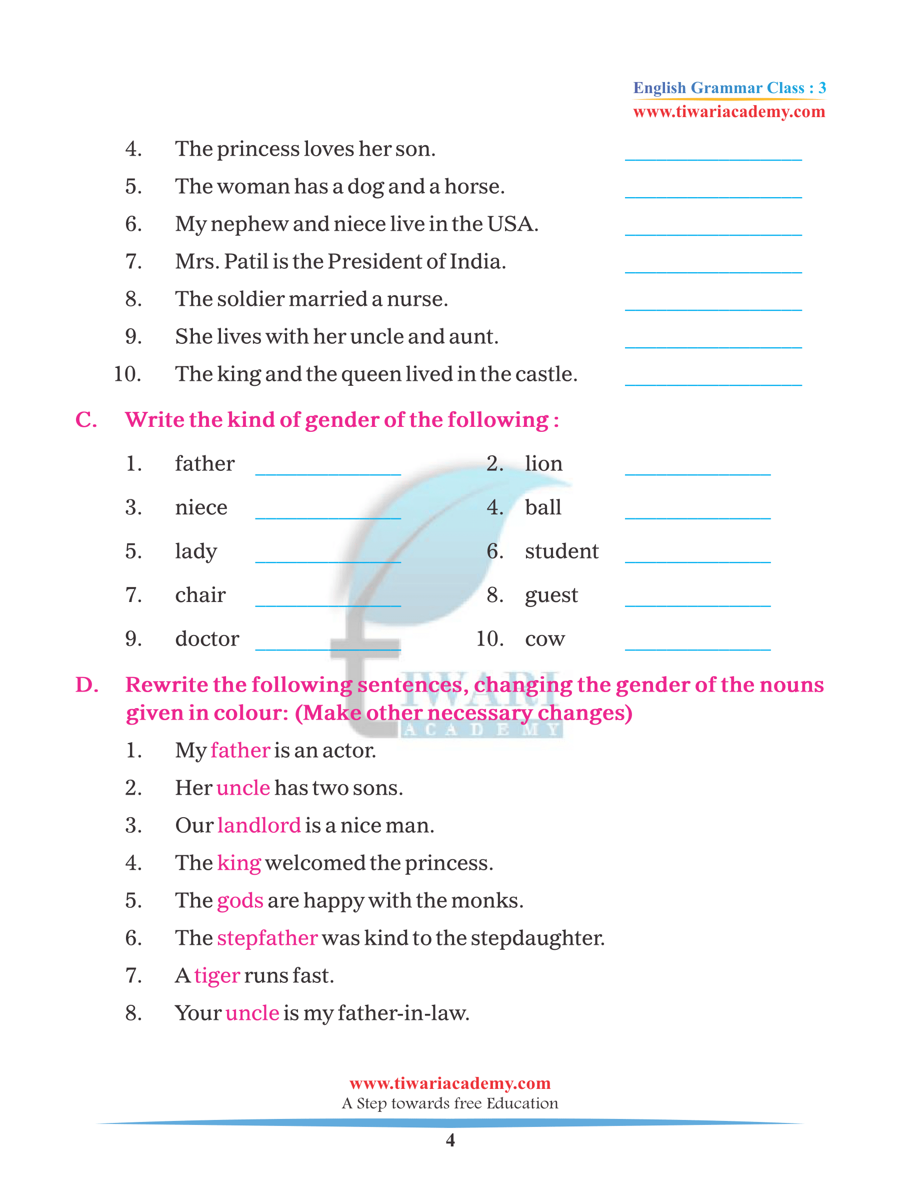gender-noun-pairs-worksheet-opposites-worksheet-nouns-2nd-grade-worksheets