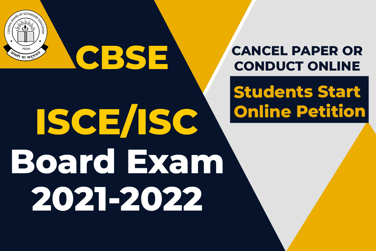 CBSE ISCE Board Exam 2021 term 1 CANCEL PAPER