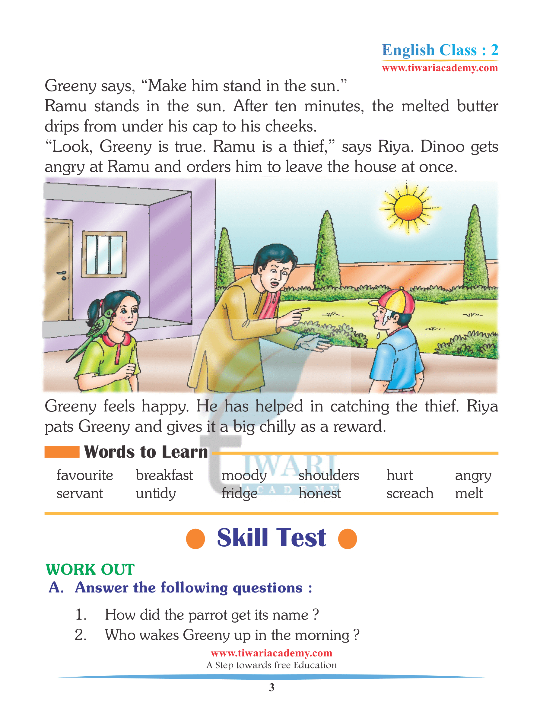 NCERT Solutions for Class 2 English Marigold - Learn CBSE 2023-24