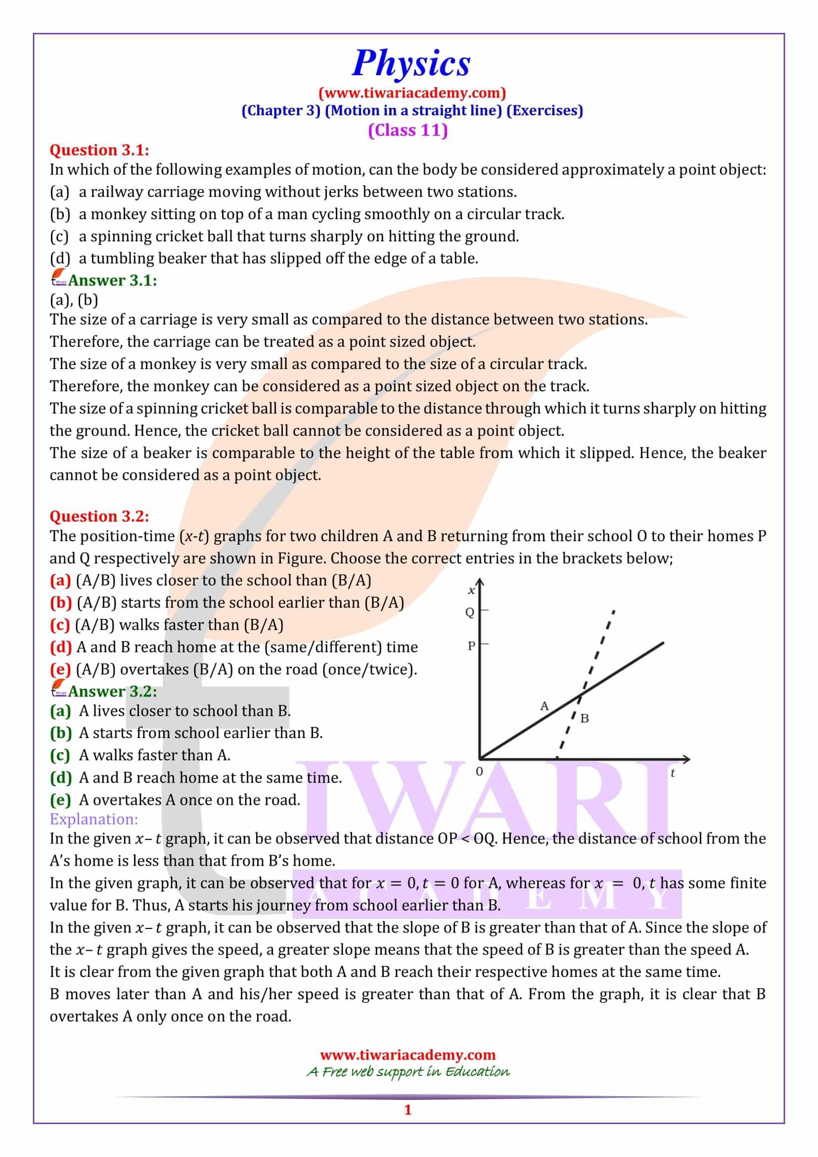 case study chapter 3 class 11 physics