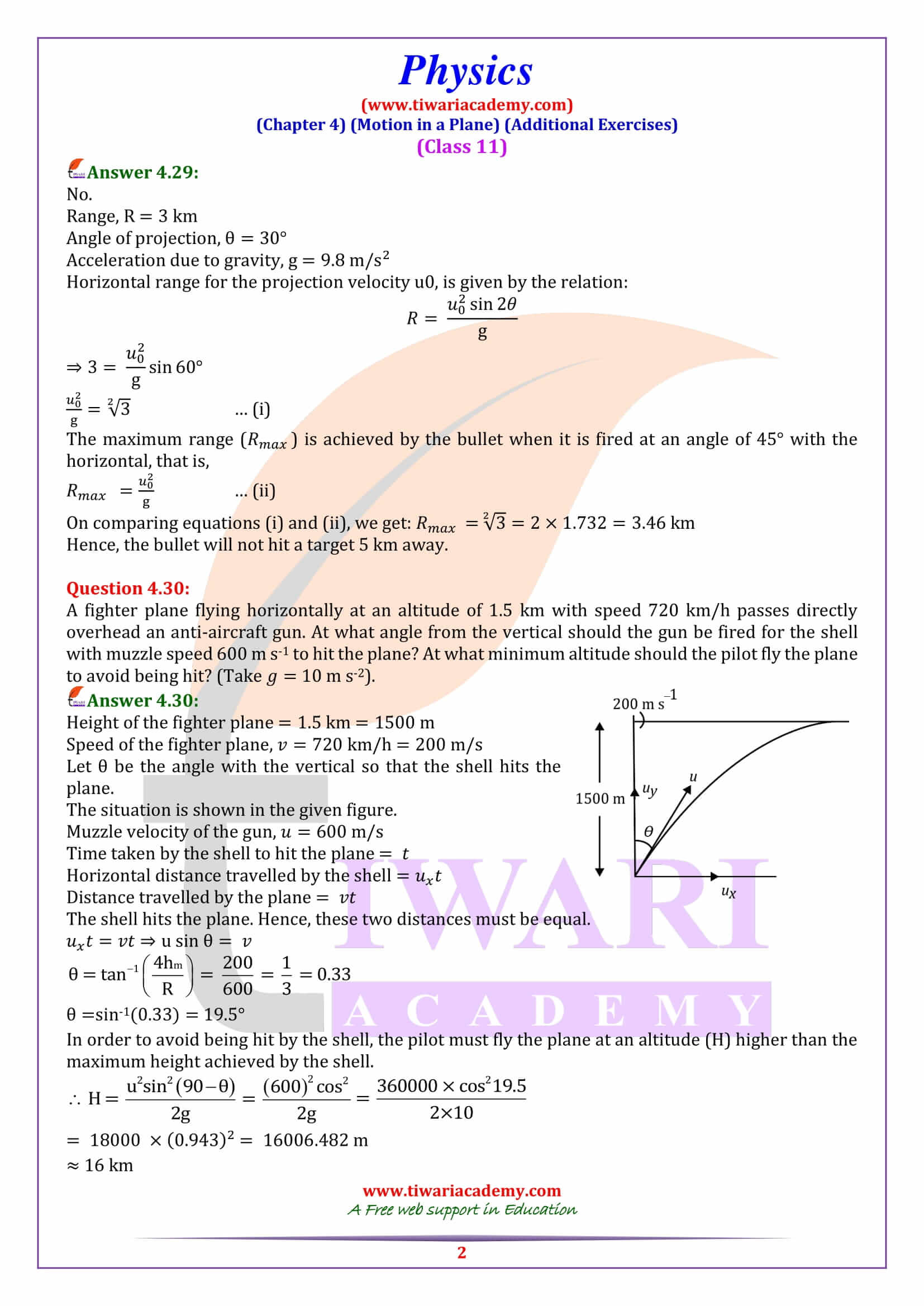 case study based questions class 11 physics chapter 4