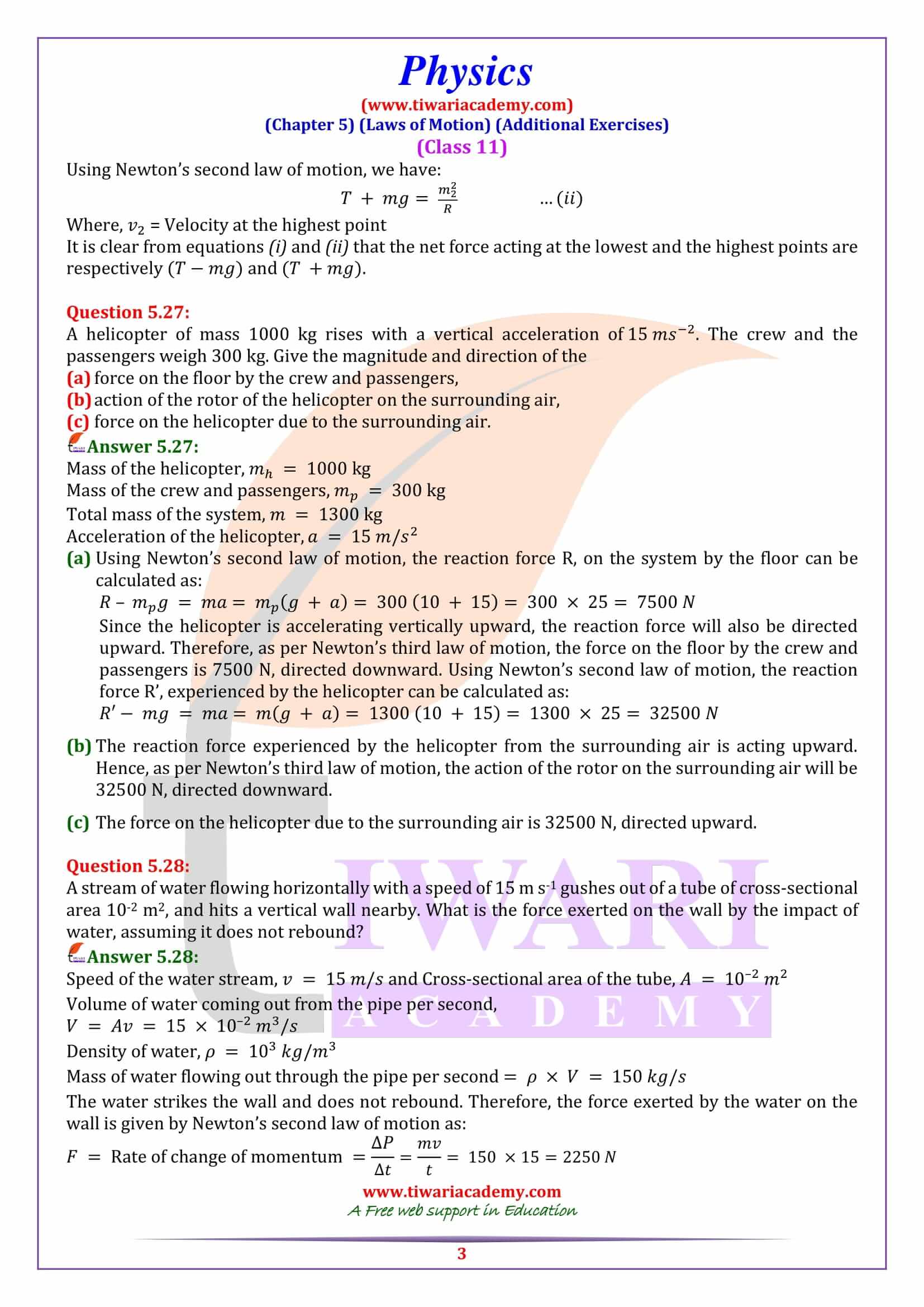 physics chapter 5 homework