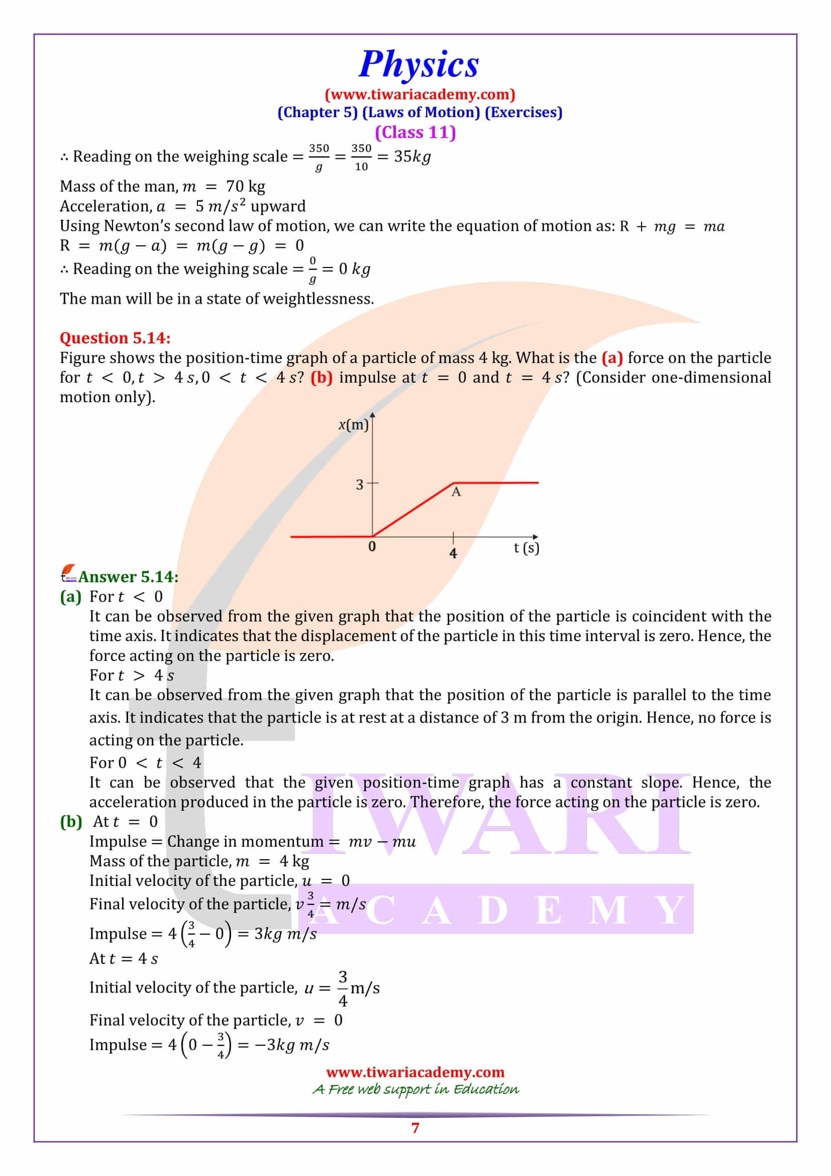 physics chapter 5 homework