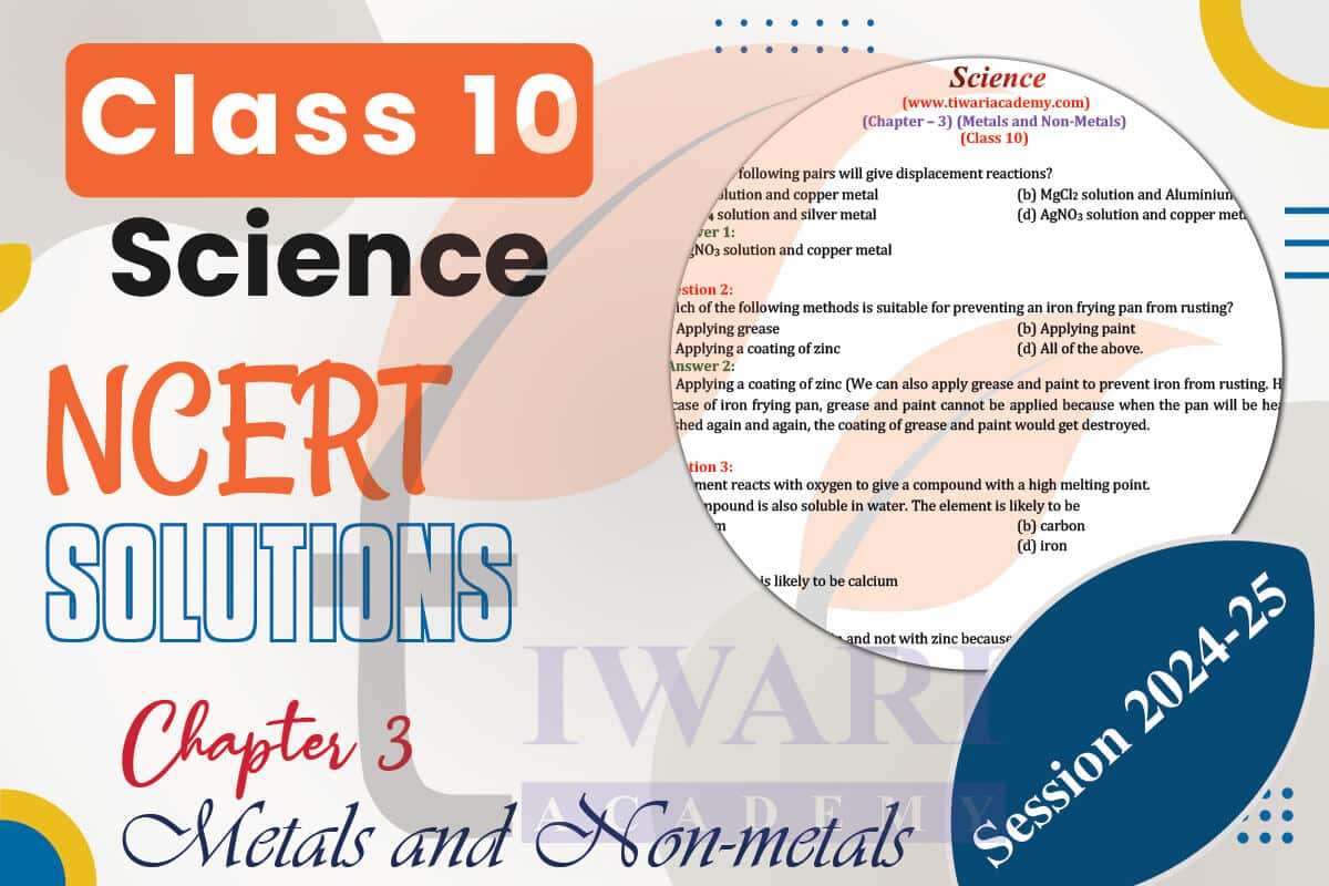 Class 10 Science Chapter 3 NCERT Solutions