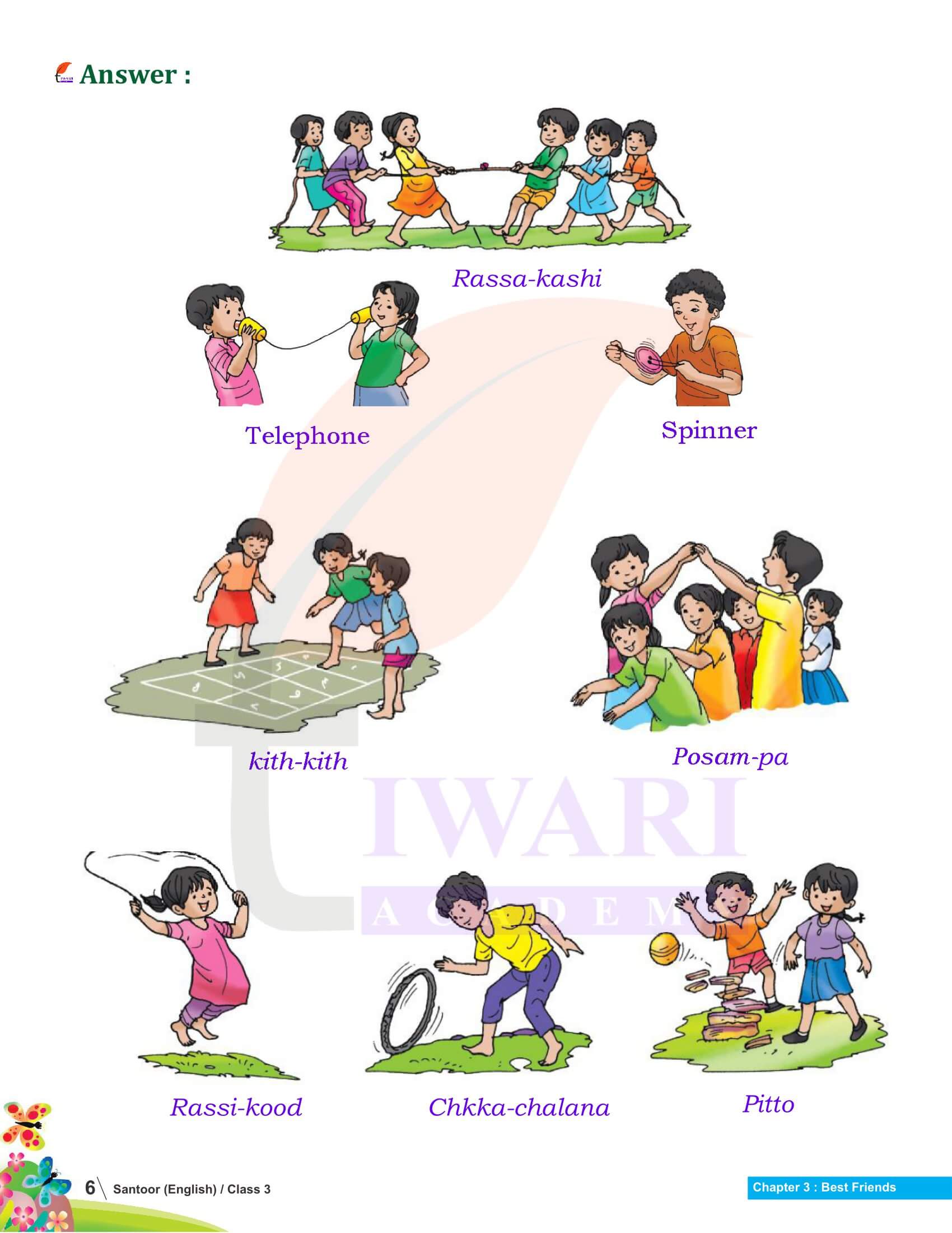 NCERT Solutions for Class 3 English Santoor Chapter 4 Question Answers