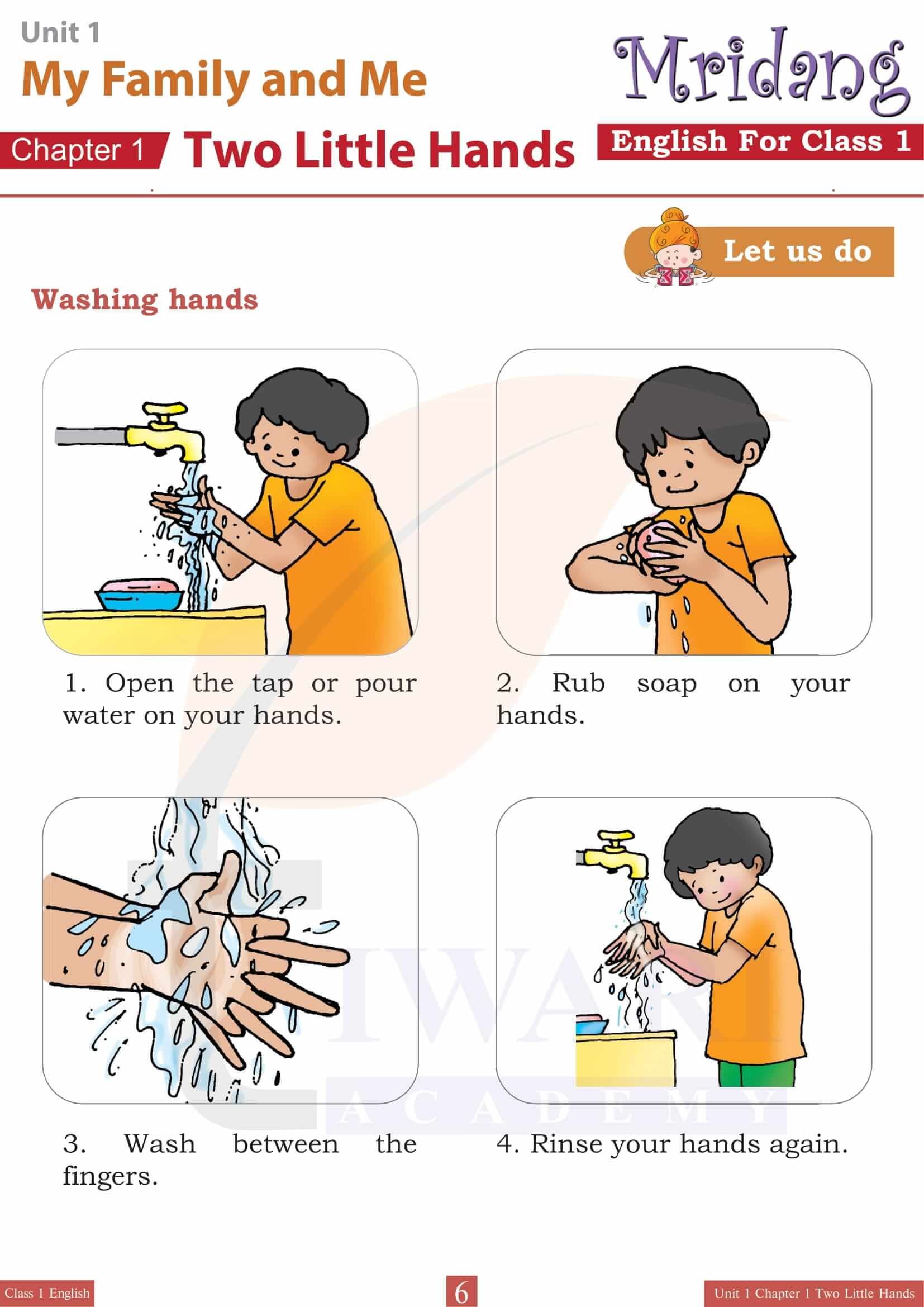 Class 1 English Mridang Chapter 1 Two Little Hands Solutions