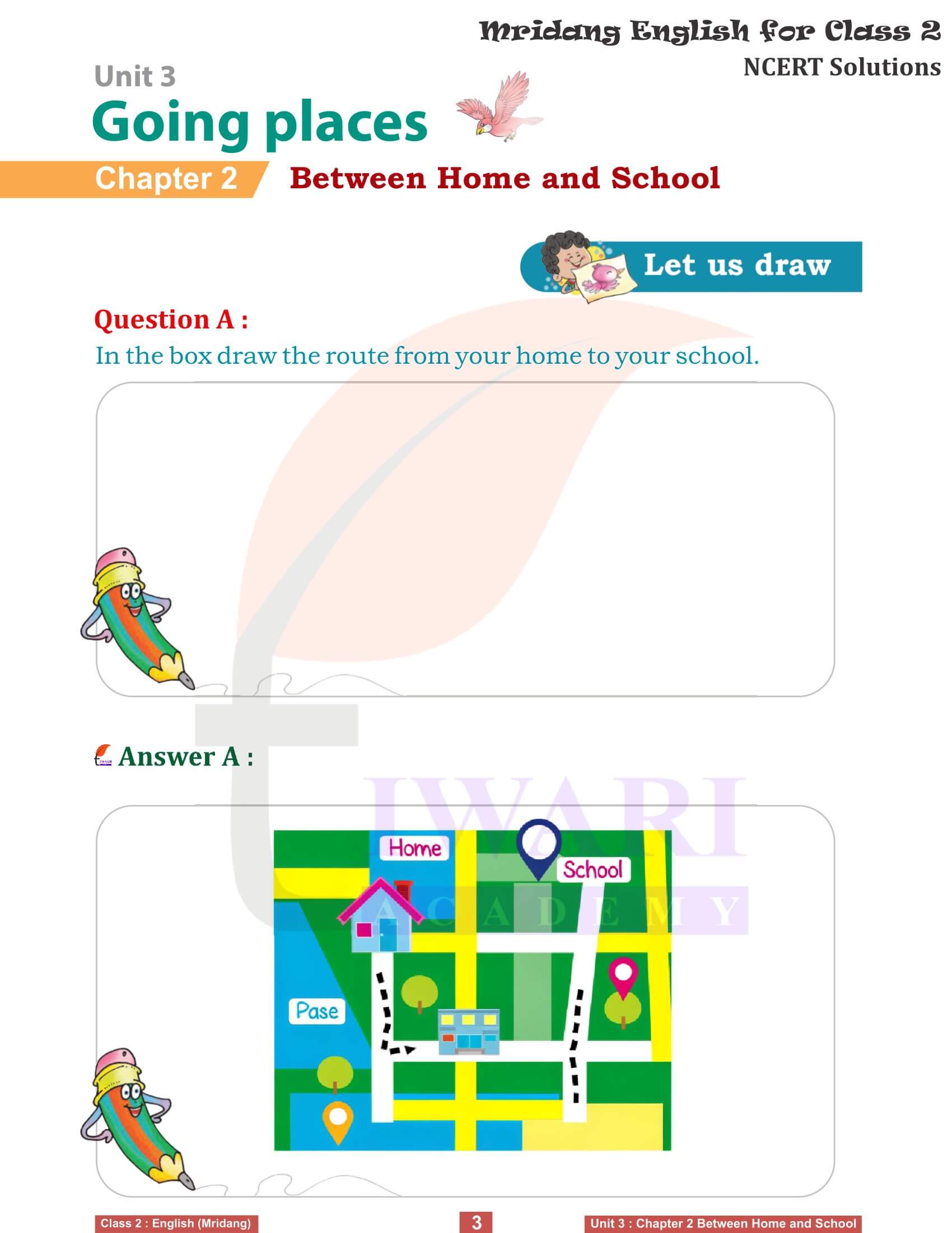 NCERT Solutions for Class 2 English Mridang Unit 3 Going Places Come Back Chapter 2 Question answers