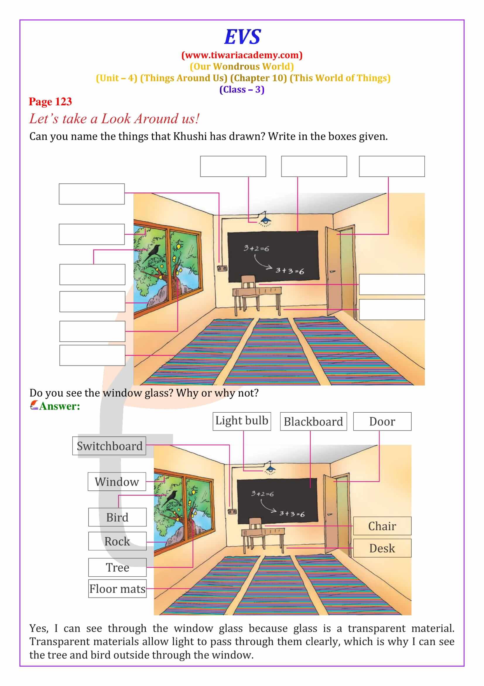 NCERT Solutions for Class 3 EVS Chapter 10