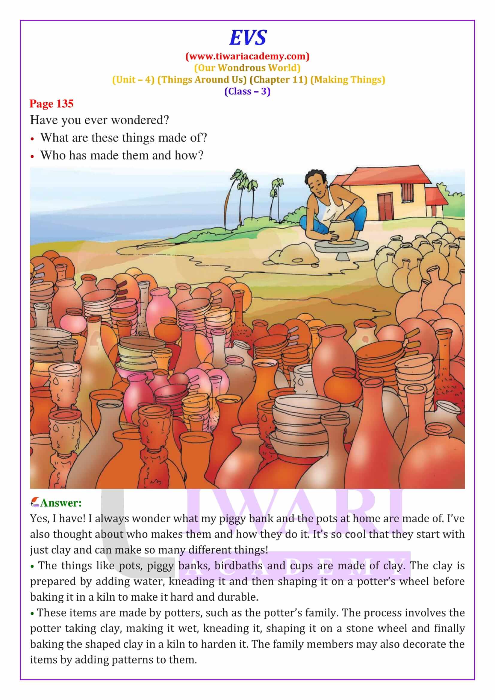 NCERT Solutions for Class 3 EVS Chapter 11