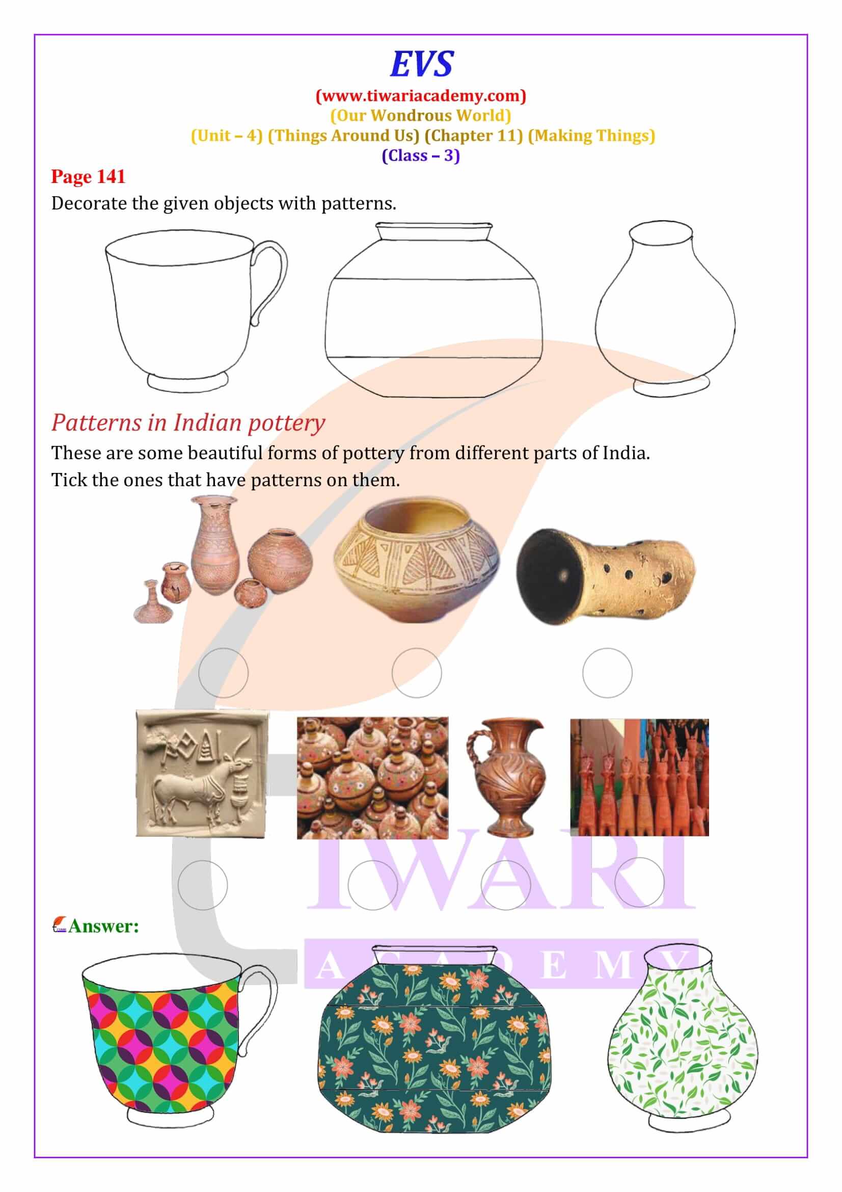 Class 3 EVS Chapter 11 in English Medium