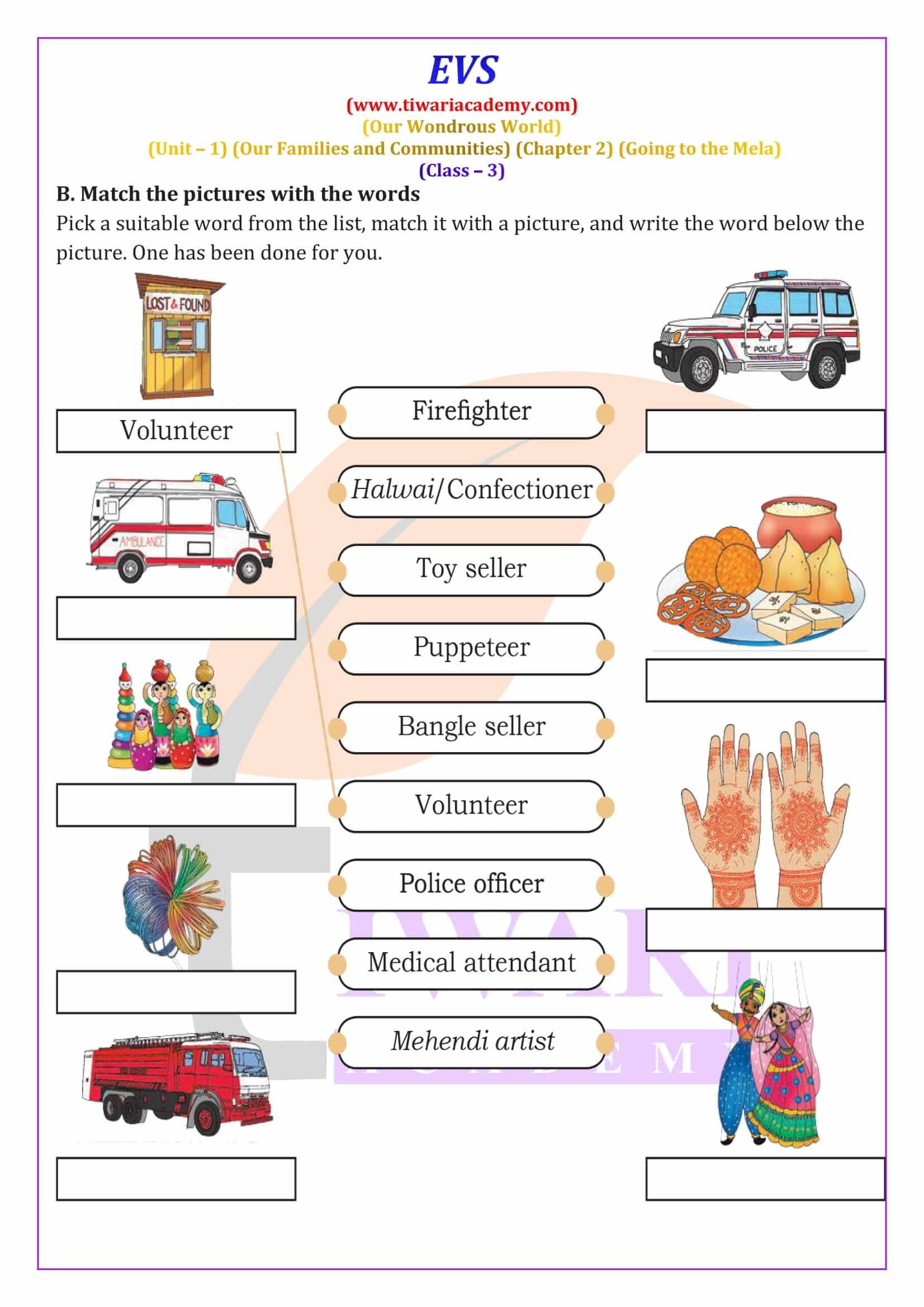 Class 3 EVS Chapter 2 Question Answers