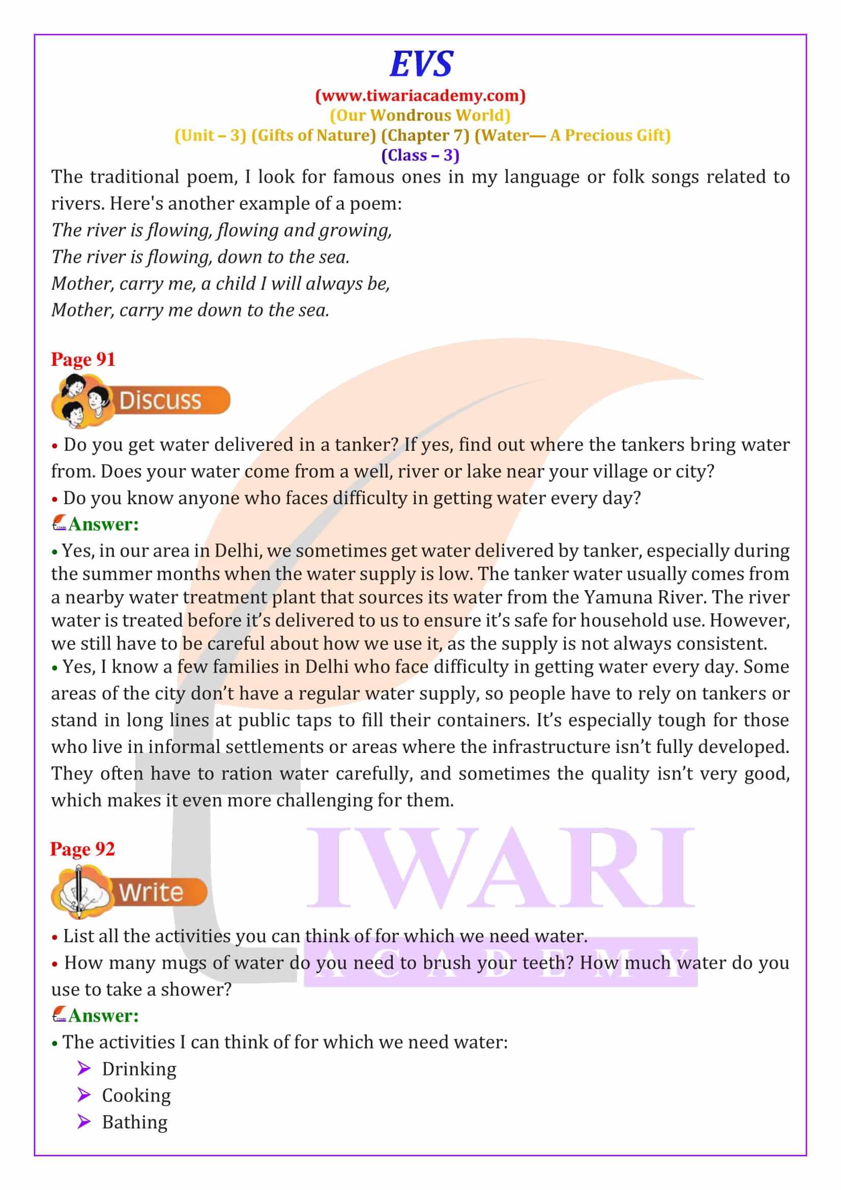 Class 3 EVS Chapter 7