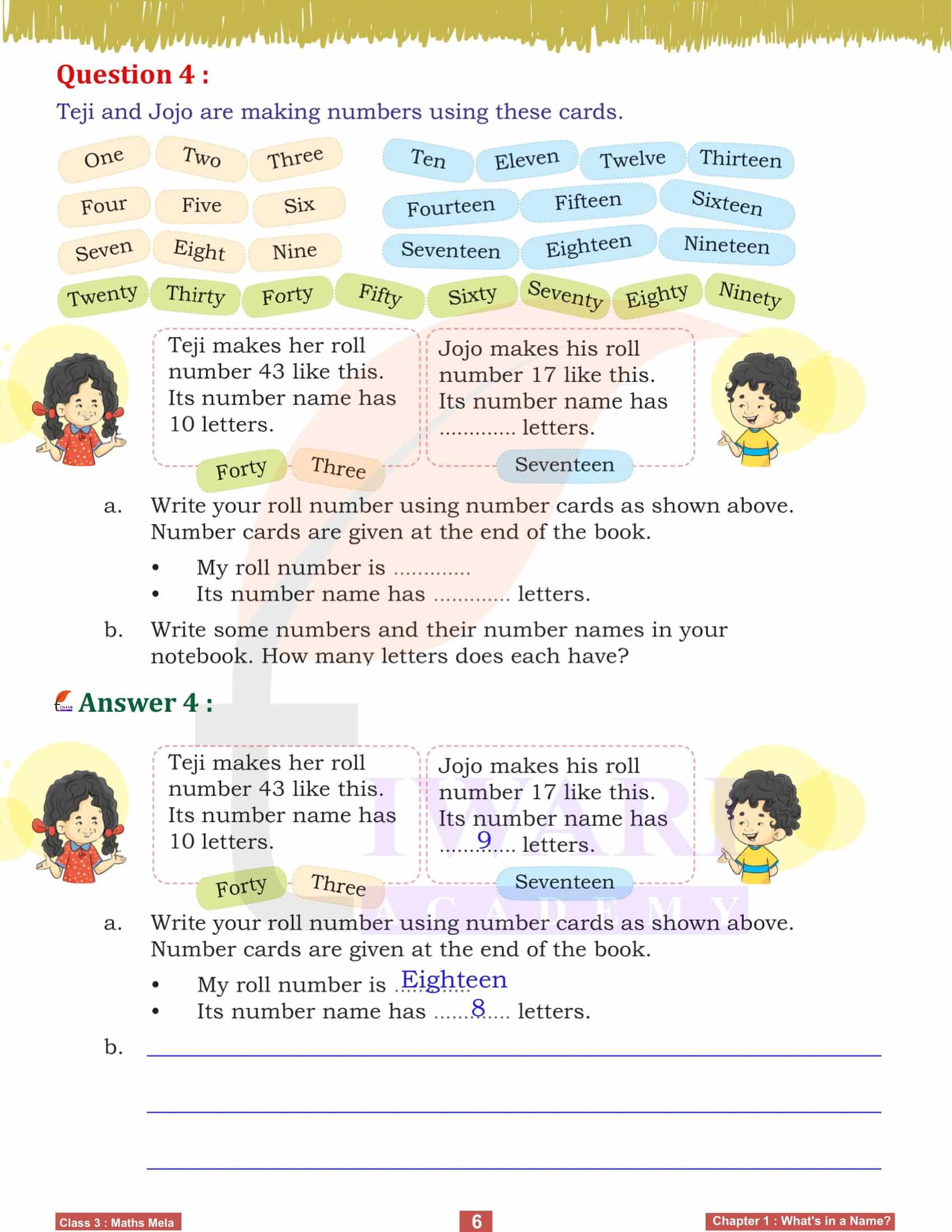 Class 3 Maths Mela Chapter 1 guide