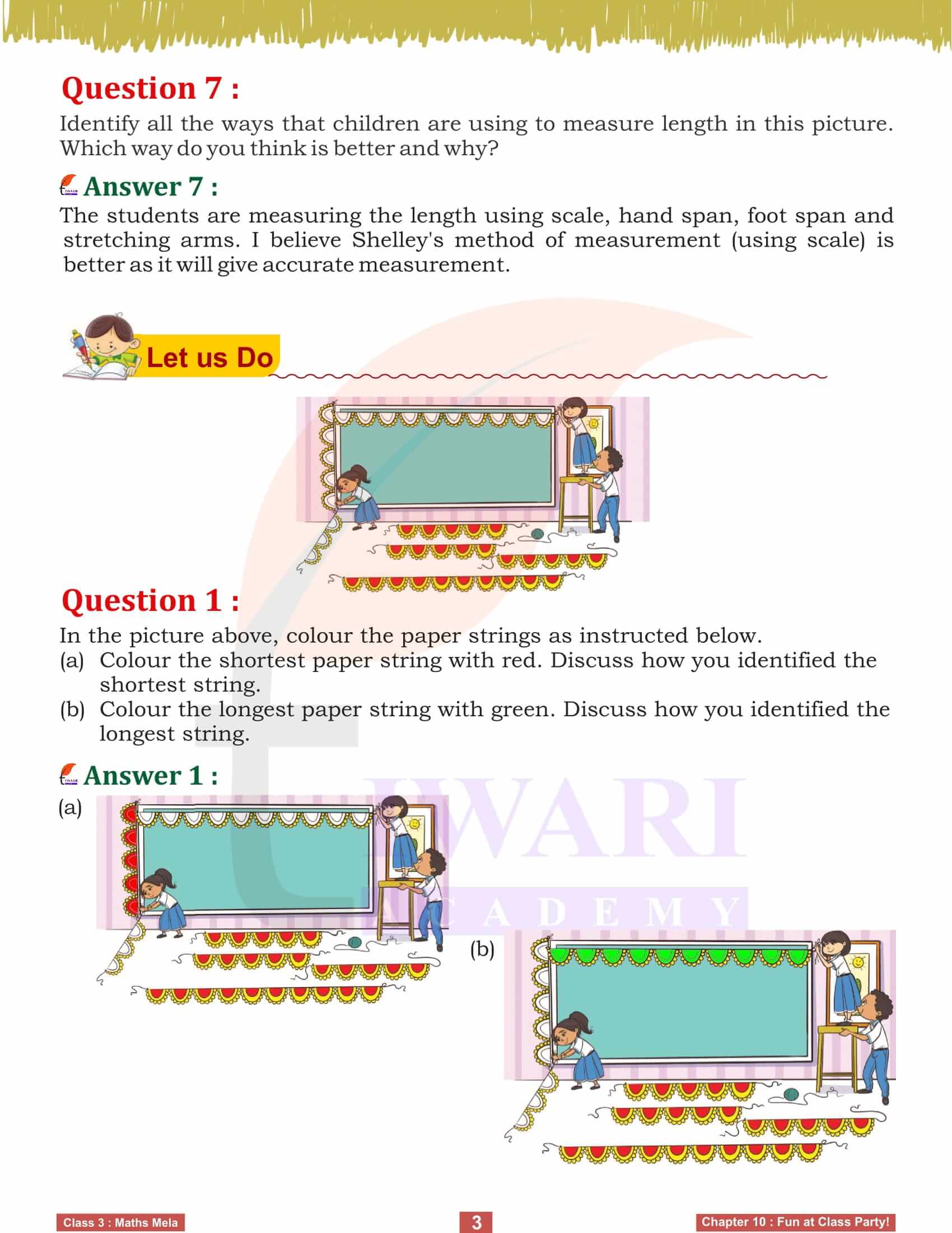 Class 3 Maths Mela Chapter 10 Question Answers