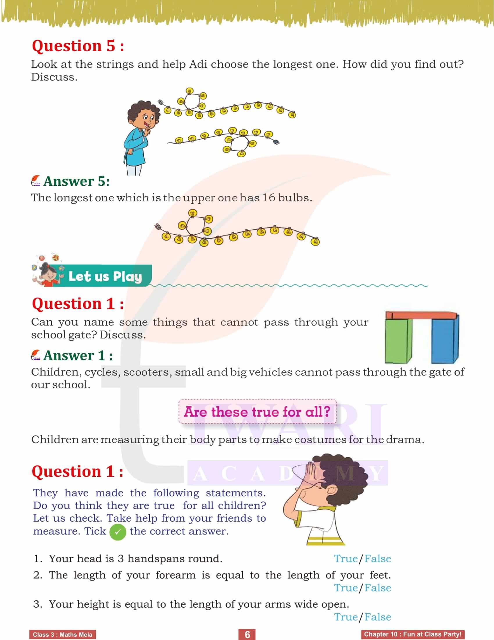 Class 3 Maths Mela Chapter 10 Solutions