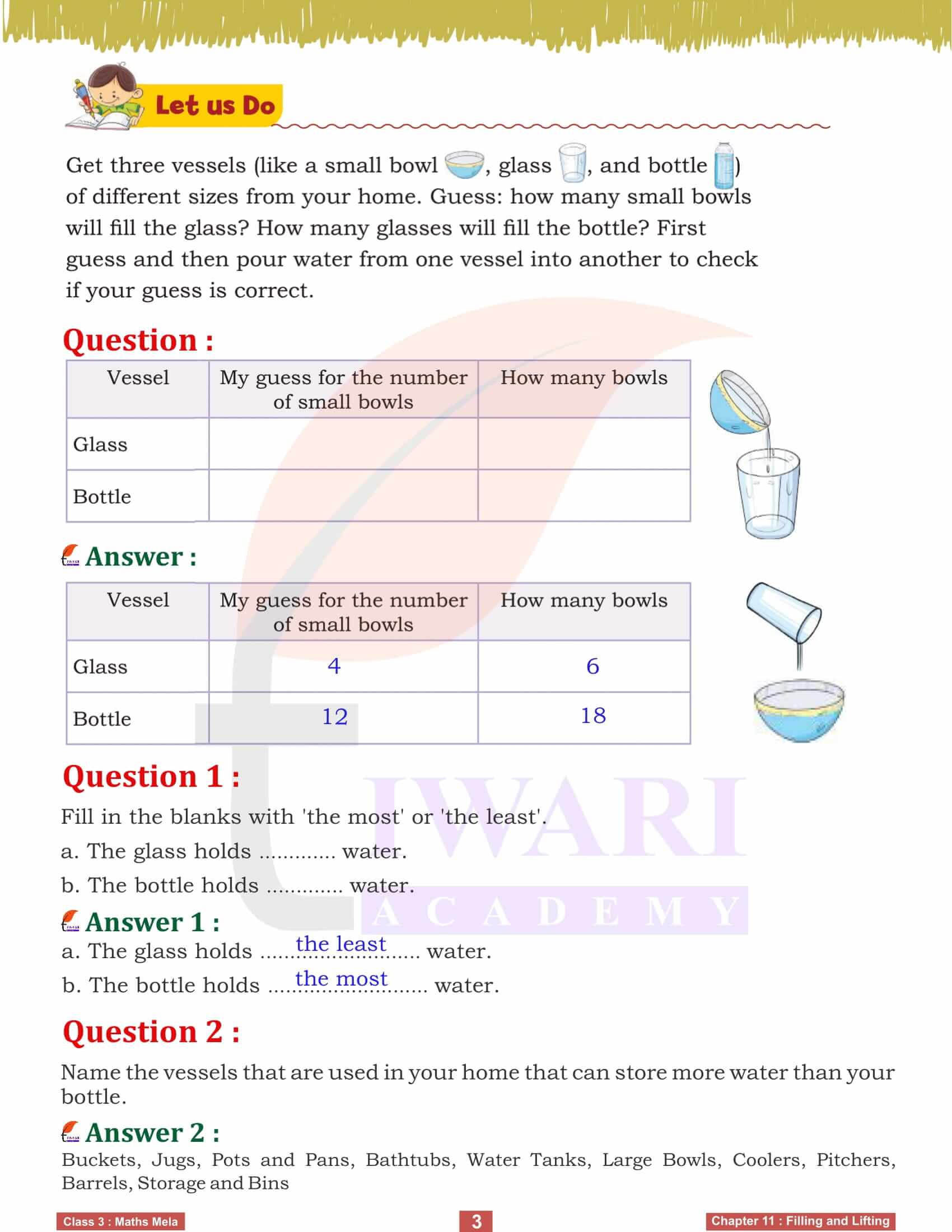 Class 3 Maths Mela Chapter 11 Solutions