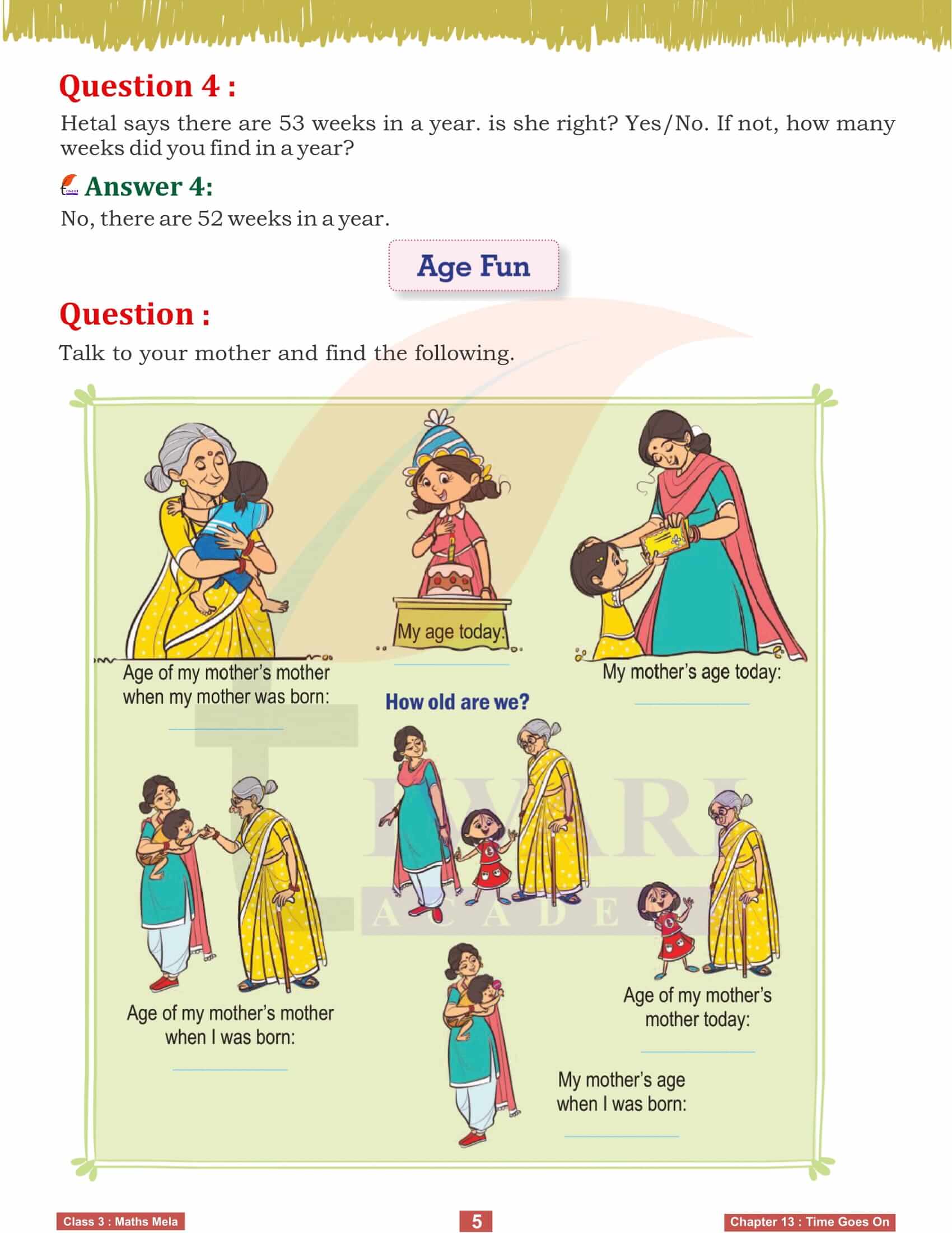 Class 3 Maths Mela Chapter 13 NCERT Answers