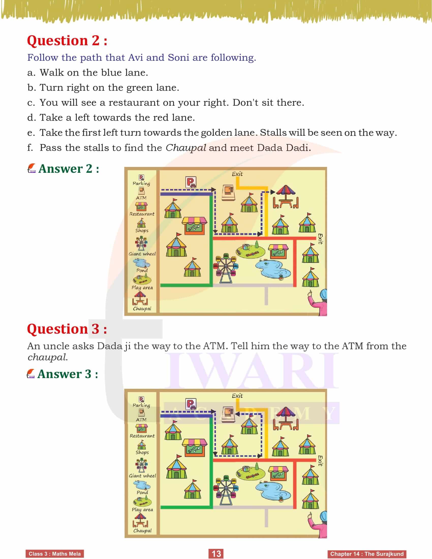 Solutions for Class 3 Maths Mela Chapter 14