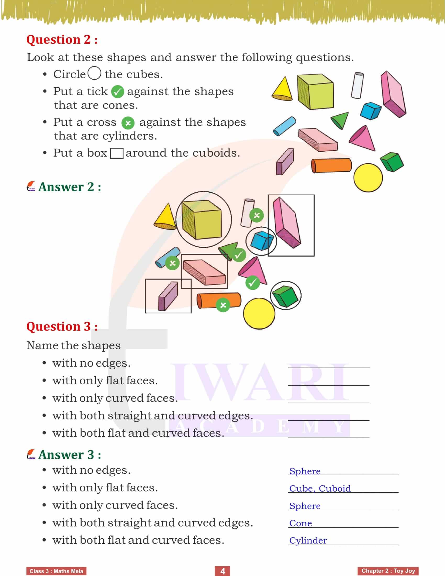 Class 3 Maths Mela Chapter 2 all answers