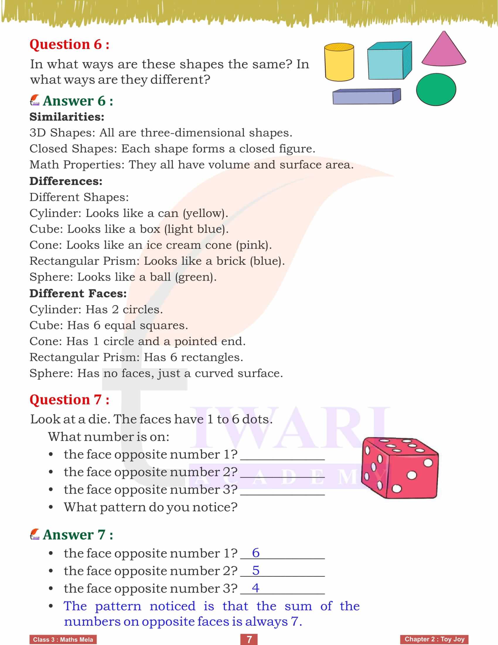 Class 3 Maths Mela Chapter 2 Solution