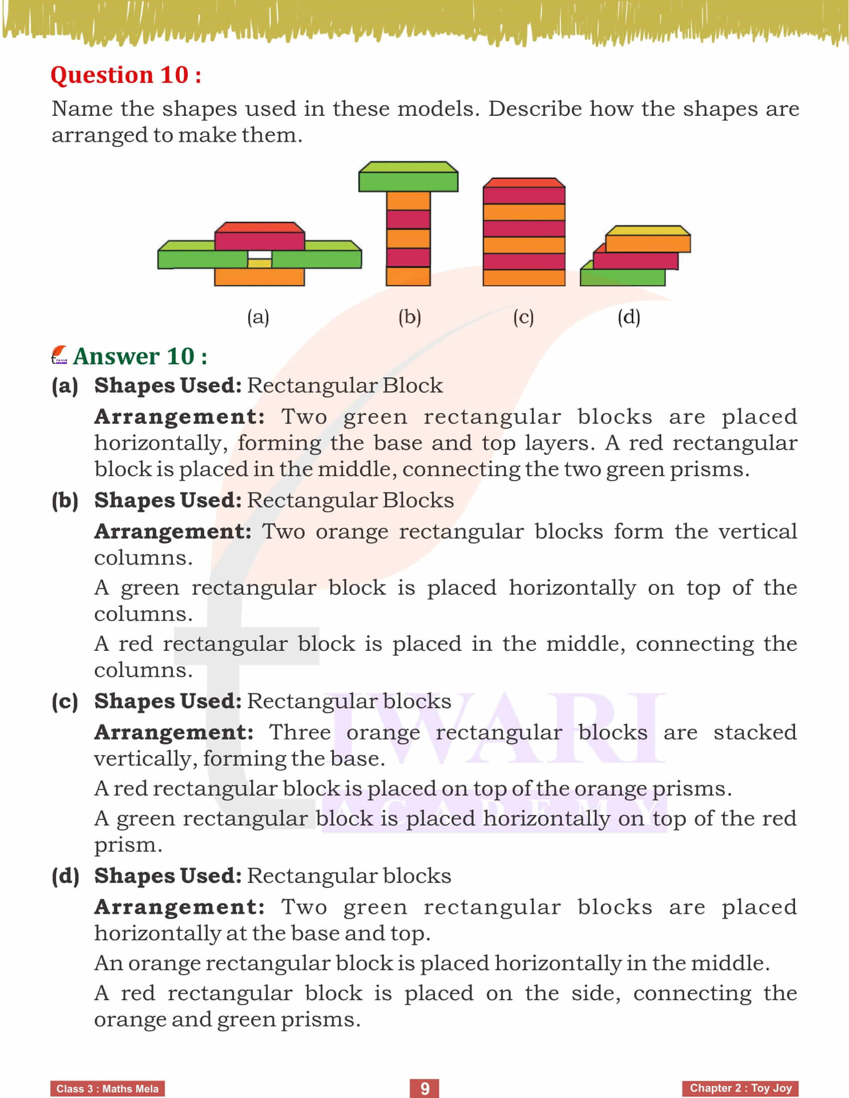 Class 3 Maths Mela Chapter 2 Exercises