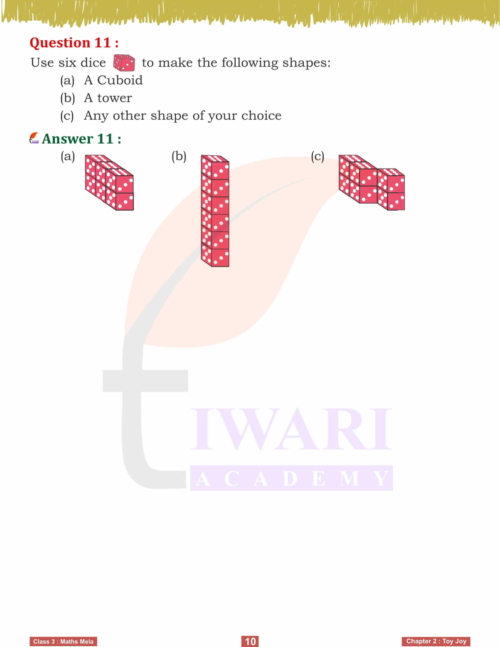 Class 3 Maths Mela Chapter 2 Exercises Solutions