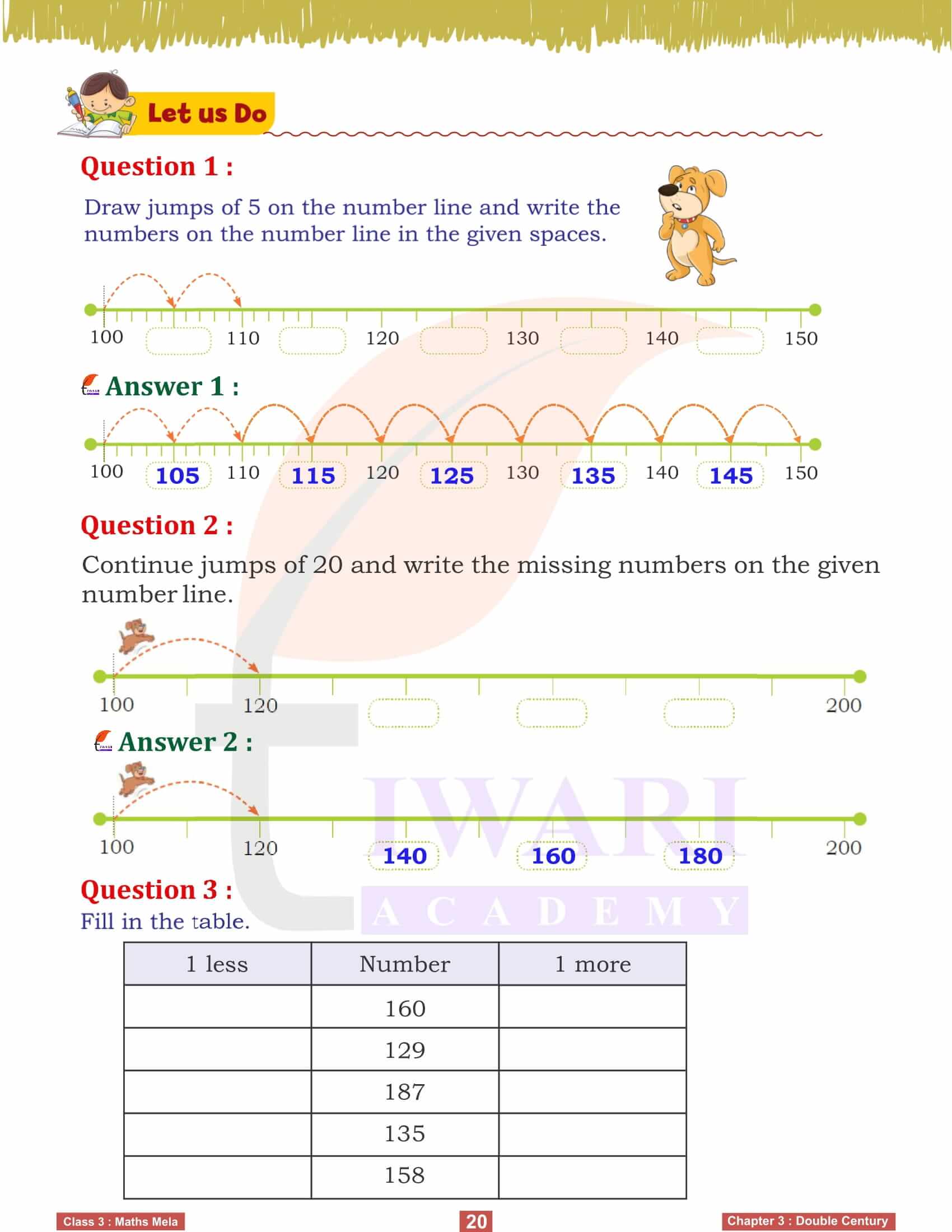 Grade 3 Maths Mela Chapter 3 Answer with solutions