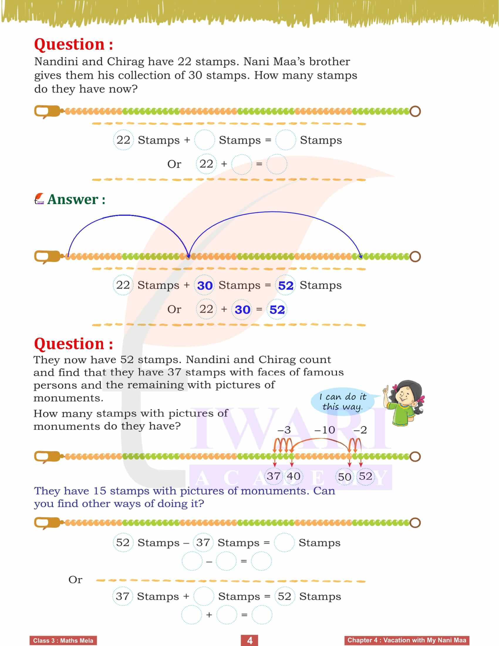 Class 3 Maths Mela Chapter 4 Question Answers