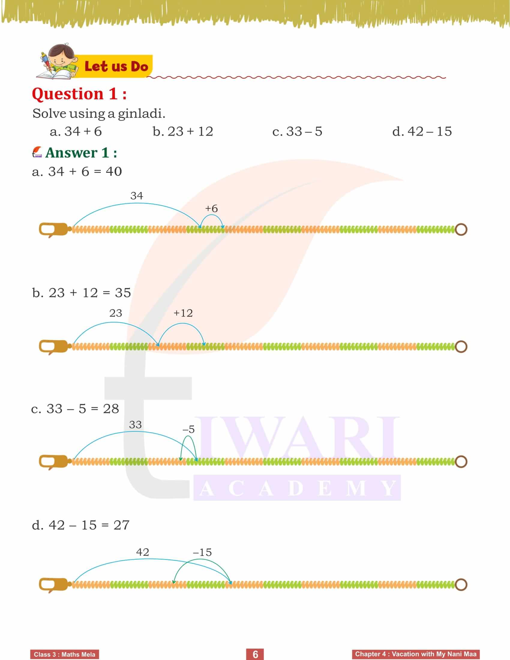 Class 3 Maths Mela Chapter 4 Questions guide