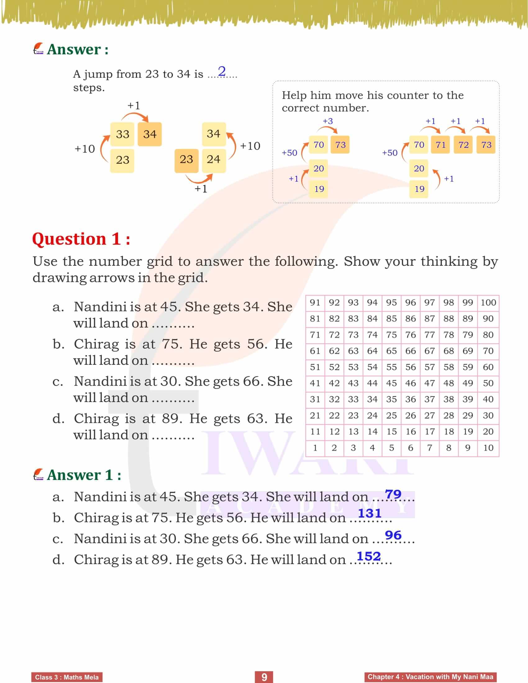 Class 3 Maths Chapter 4 Maths Mela