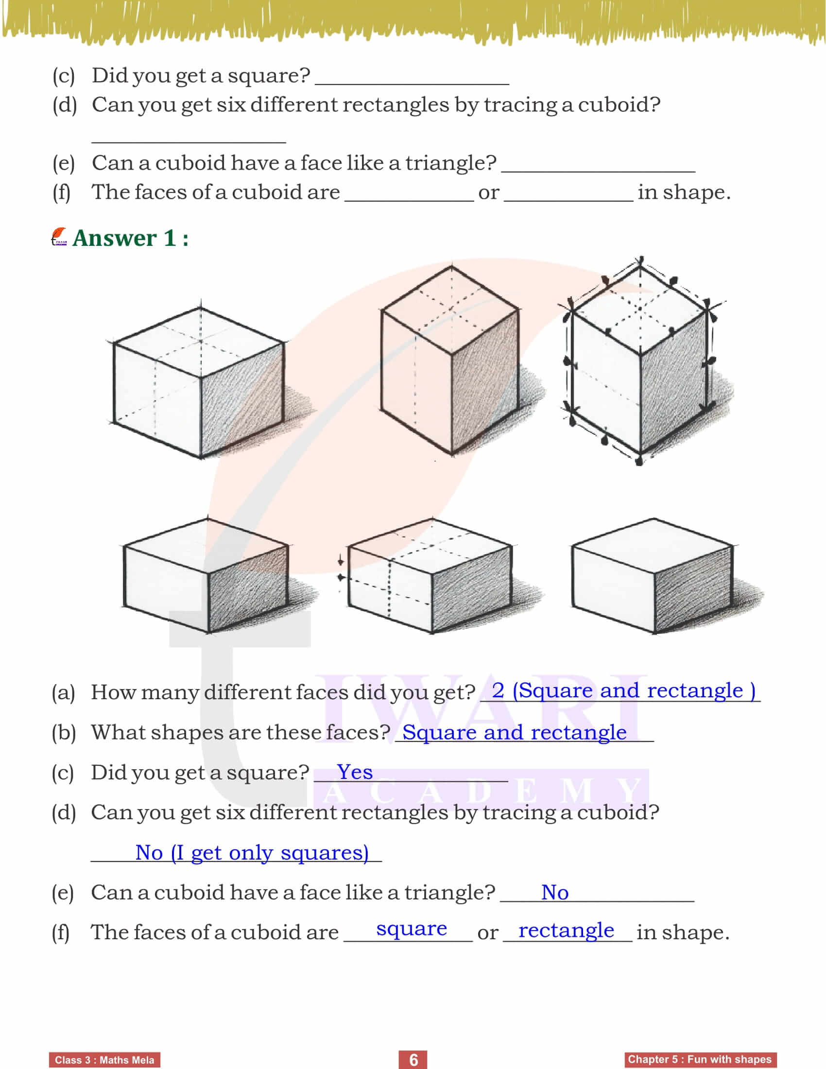 Class 3 Maths Mela Chapter 5 answers in English