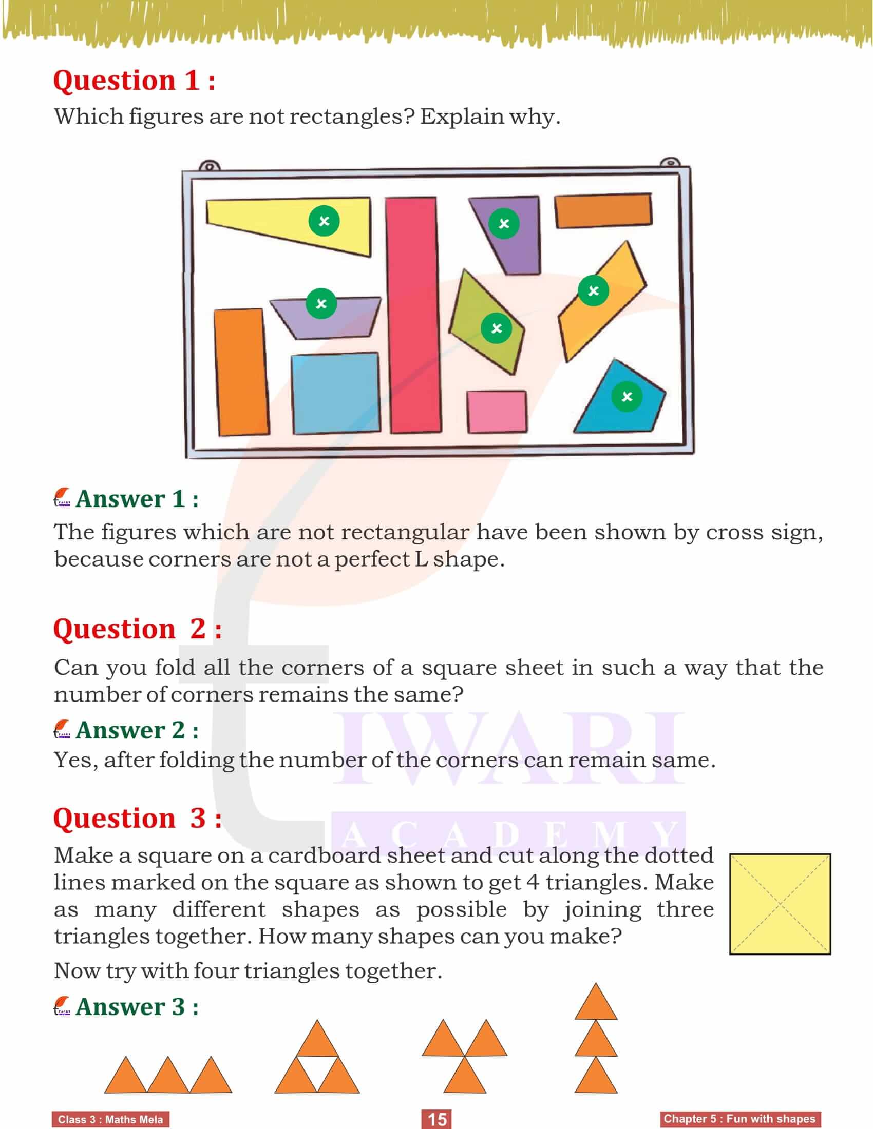 Class 3 Maths Mela Chapter 5 Questions