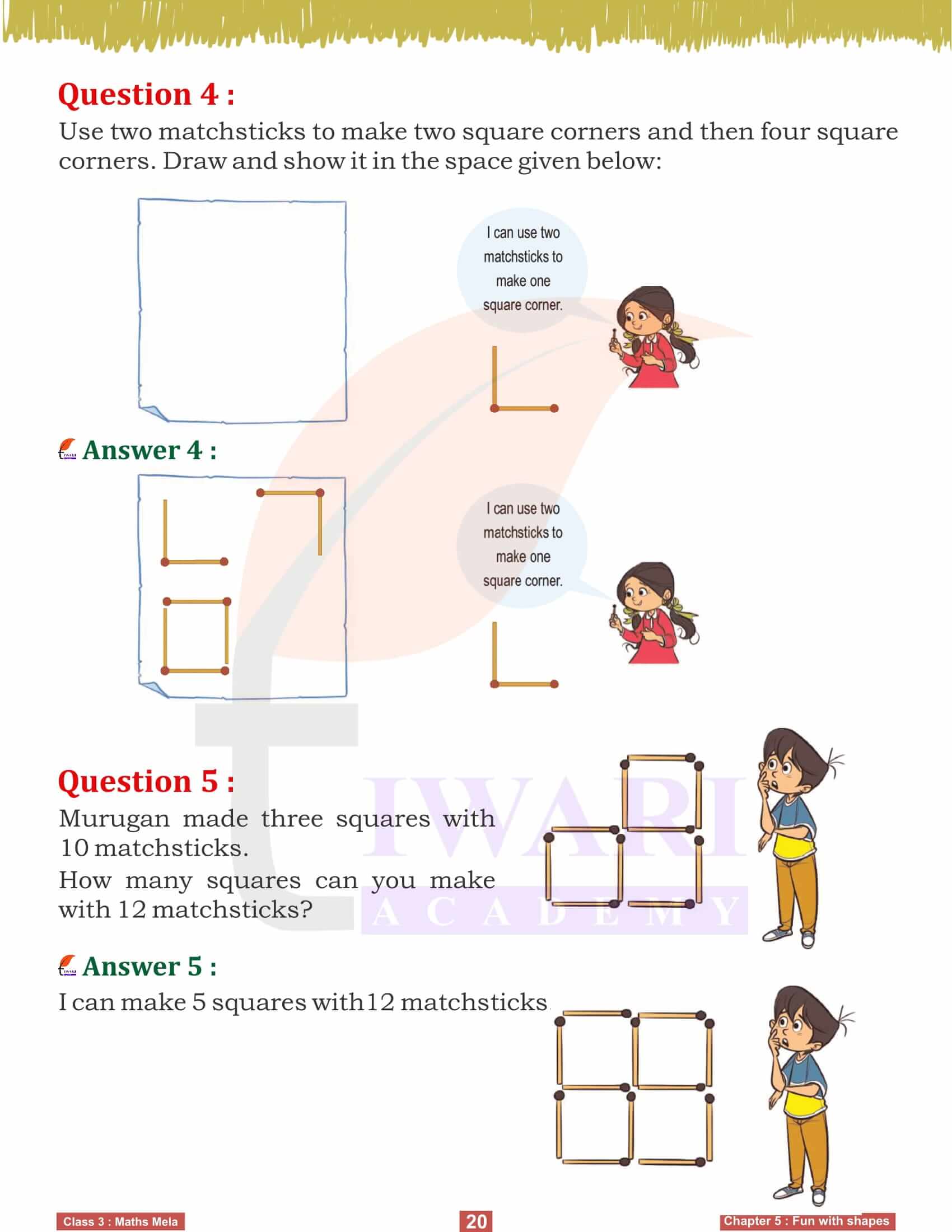 Class 3 Maths Mela Chapter 5 Activity