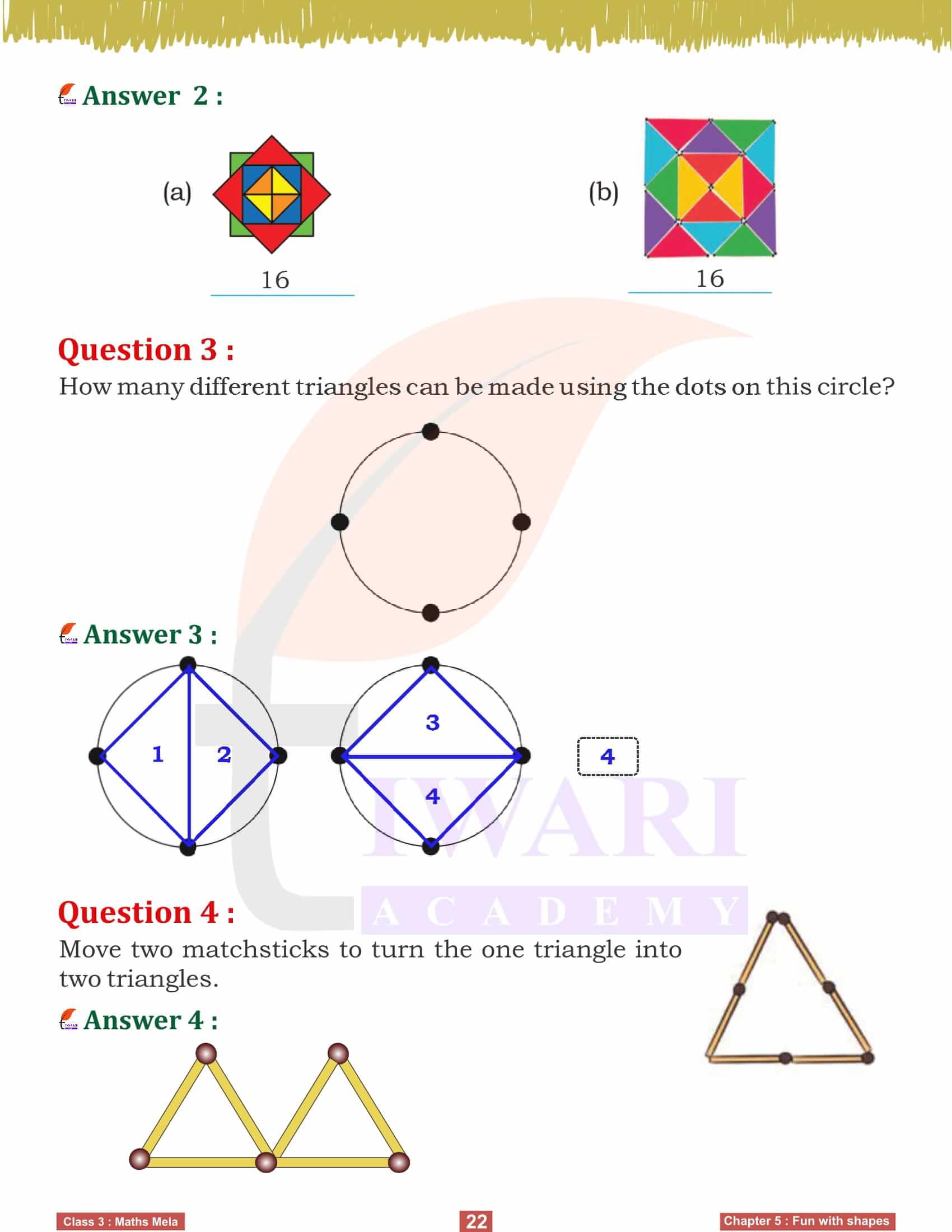 Class 3 Maths Mela Chapter 5 Answers solutions