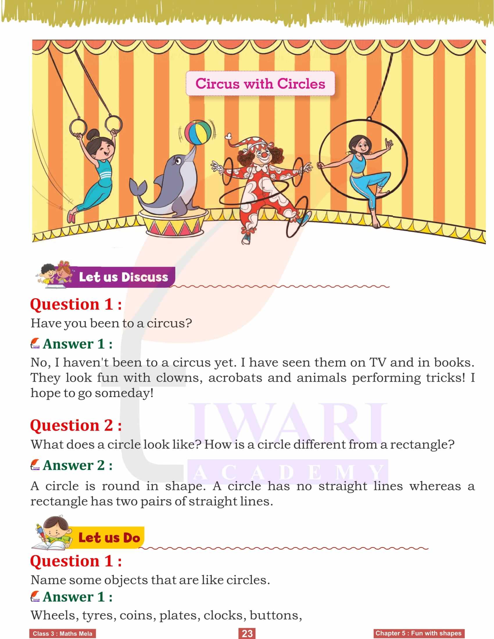 Class 3 Maths Mela Chapter 5 Main questions