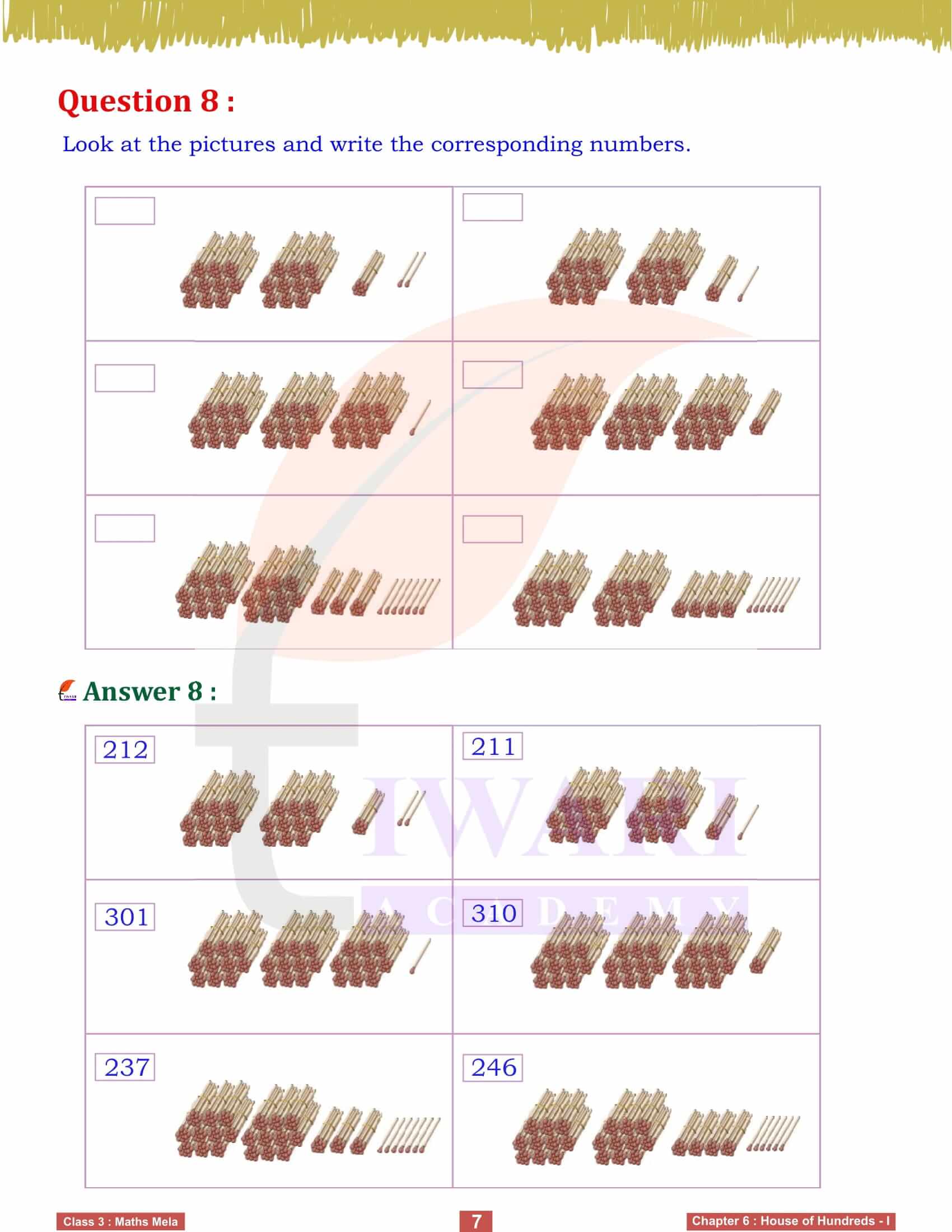 Class 3 Maths Mela Chapter 6 NCERT Solutions