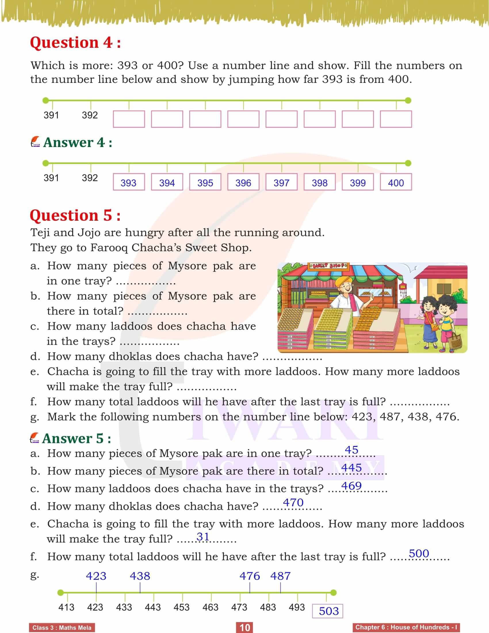 Class 3 Maths Mela Chapter 6 Exercises