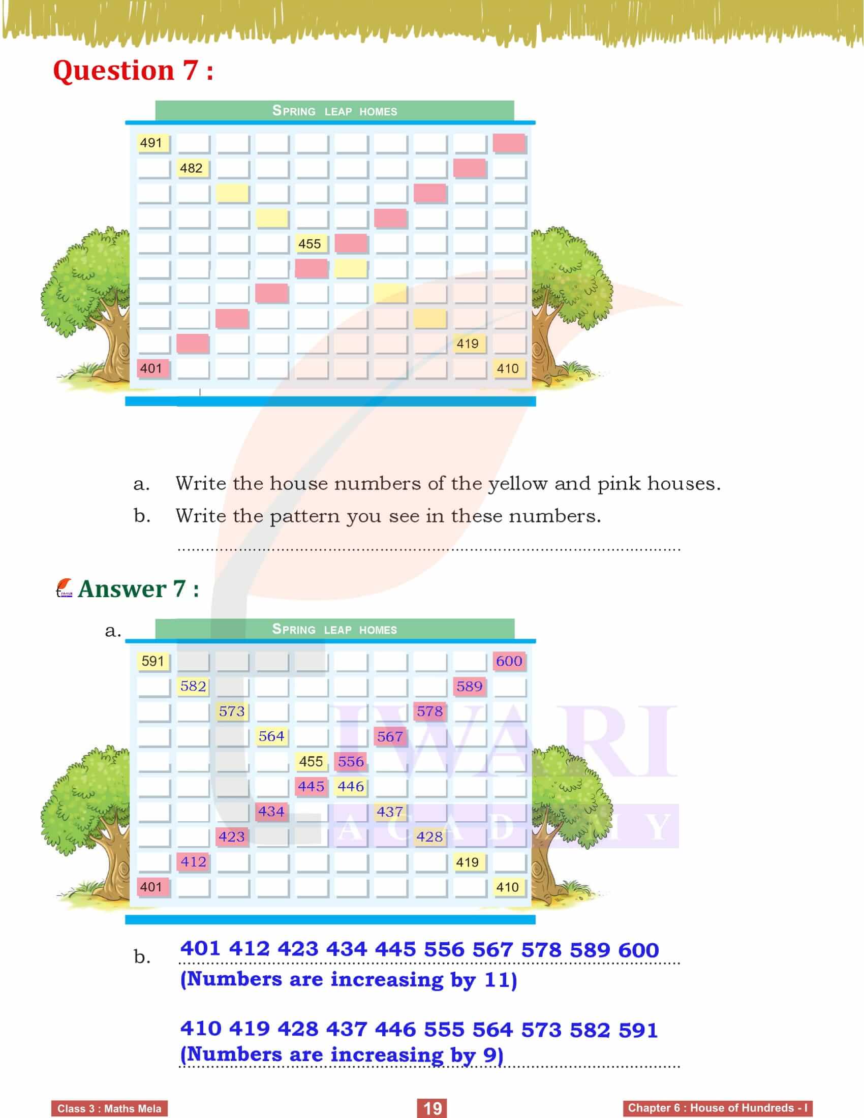 Class 3 Maths Mela Chapter 6 NCERT Exercises