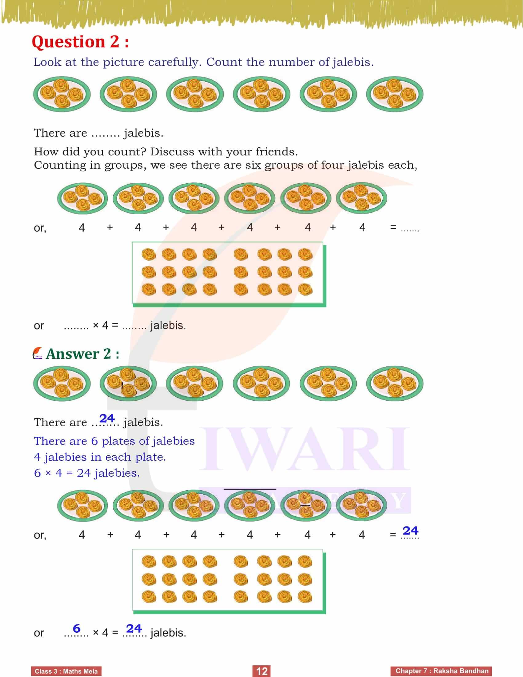 Class 3 Maths Mela Chapter 7 all Question Answers