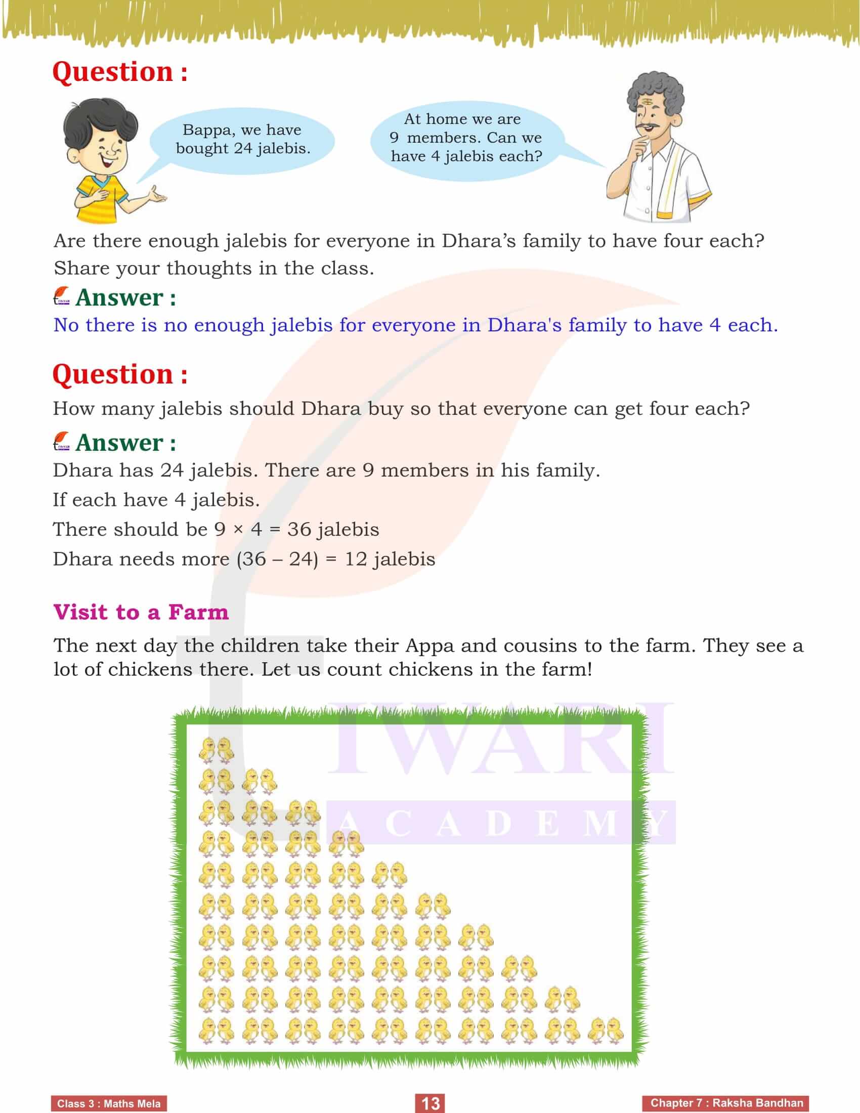 Class 3 Maths Mela Chapter 7 NCERT