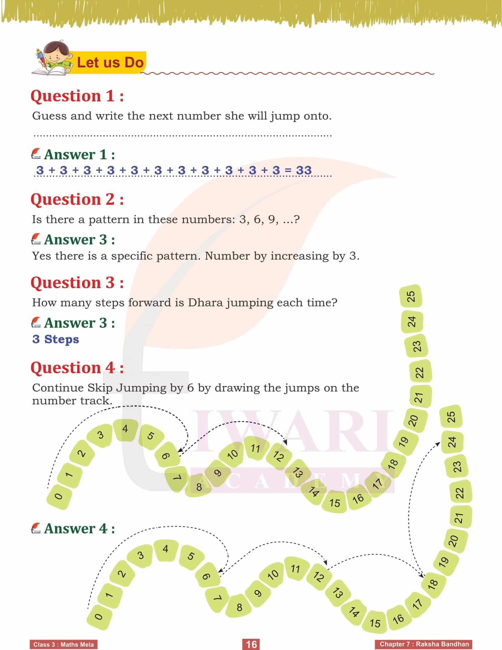 Class 3 Maths Chapter 7 Solutions