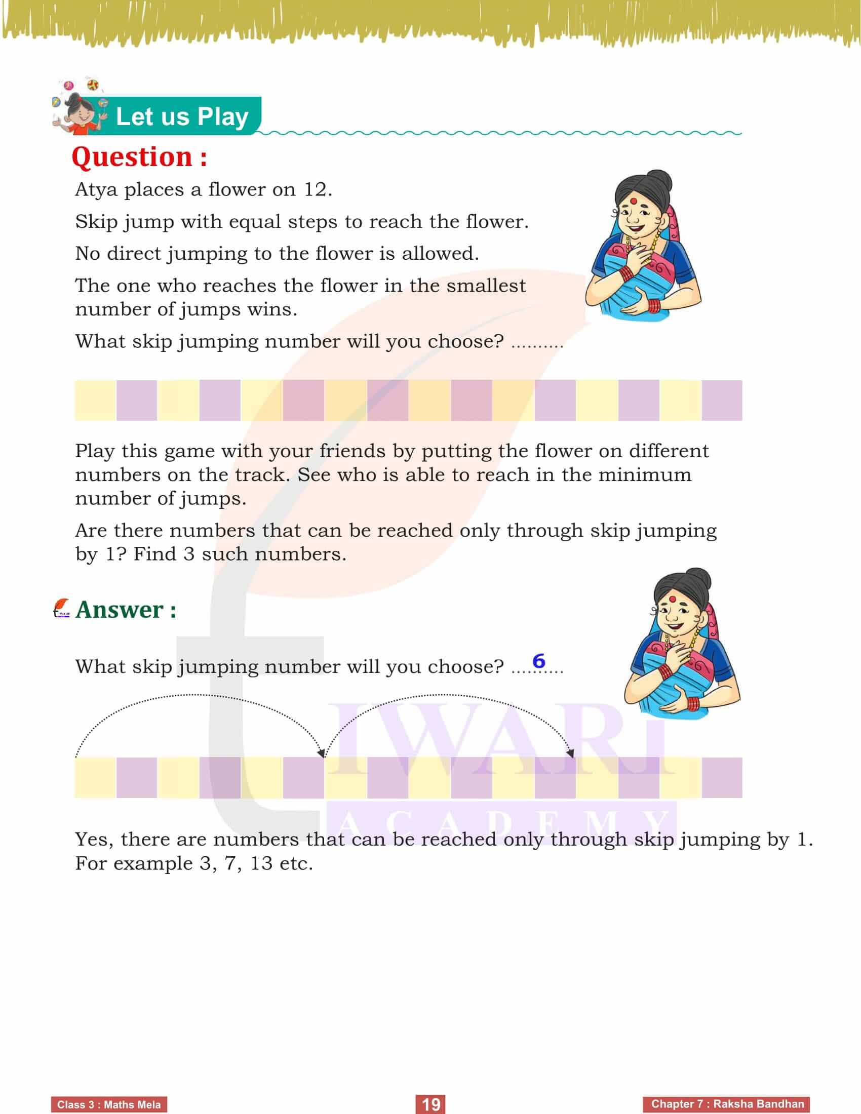 Class 3 Maths Mela Chapter 7 Raksha Bandhan Aolutions