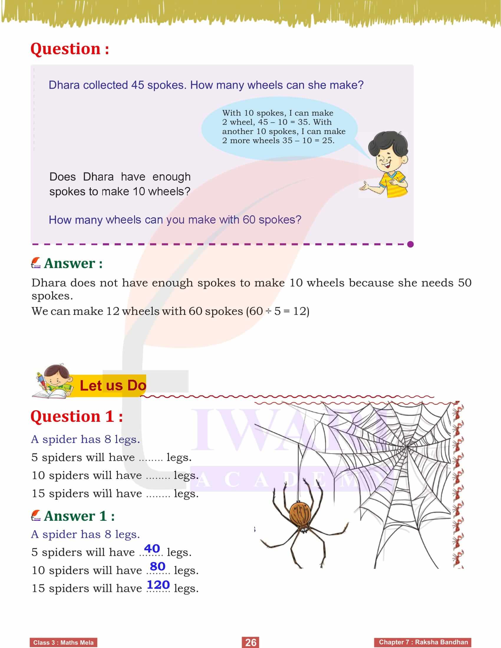 Class 3 Maths Mela Chapter 7 Exercises