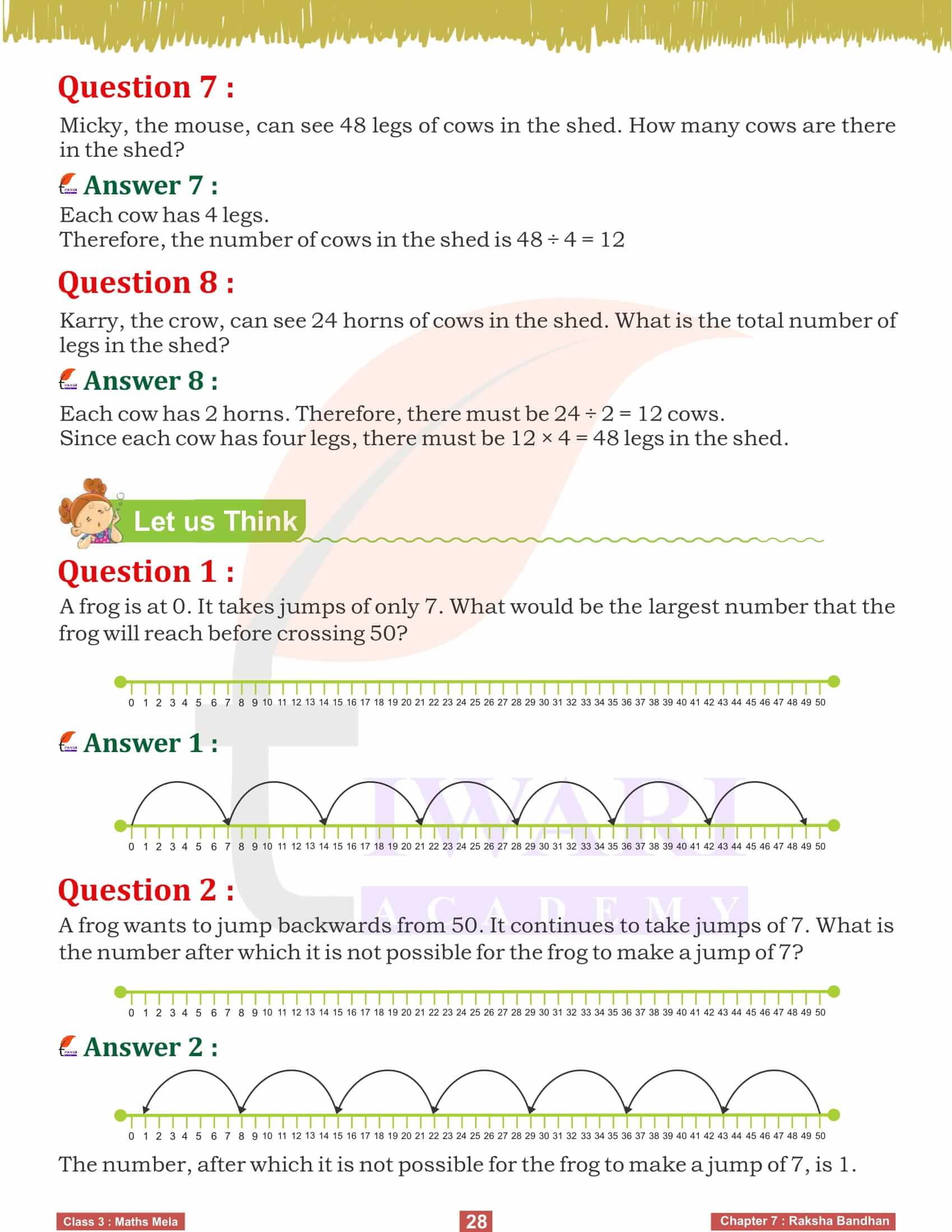 Class 3 Maths Mela Chapter 7 Raksha Bandhan Guide