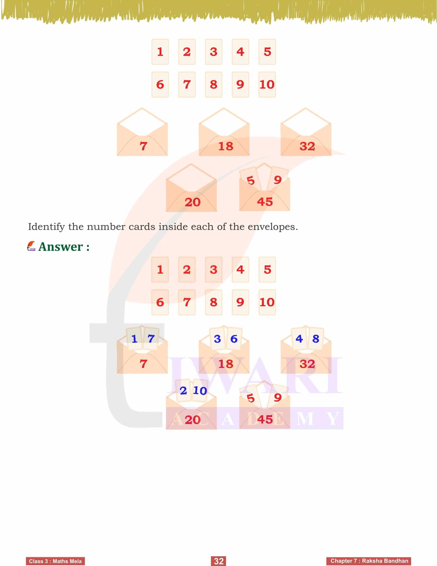 Class 3 Maths Mela Chapter 7 Raksha Bandhan Answer