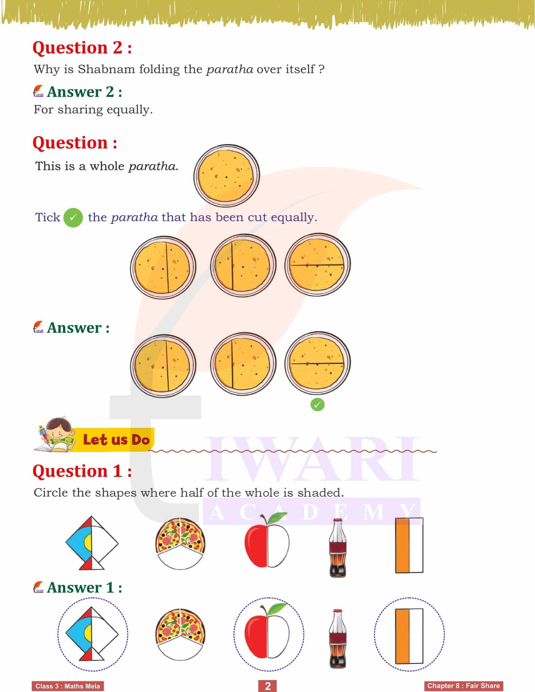 Class 3 Maths Mela Chapter 8